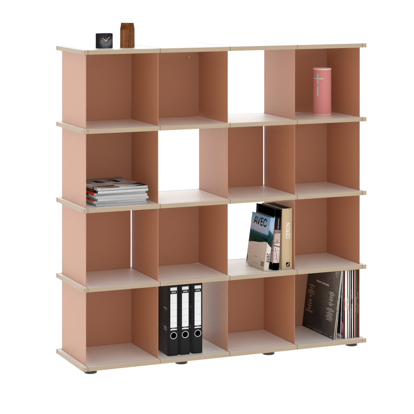 YU SHELF 4er / MDF weiß