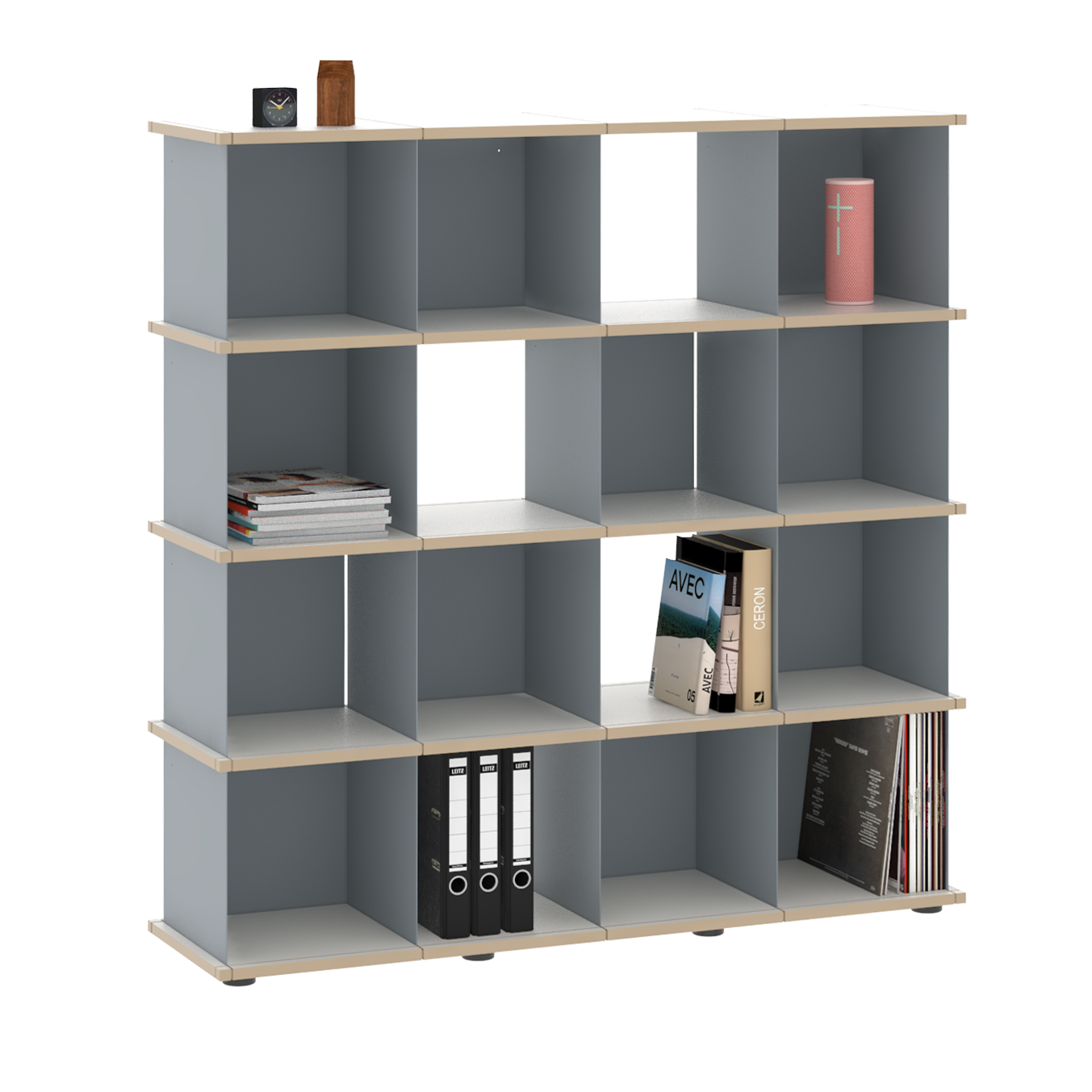 YU SHELF 4er / MDF weiß