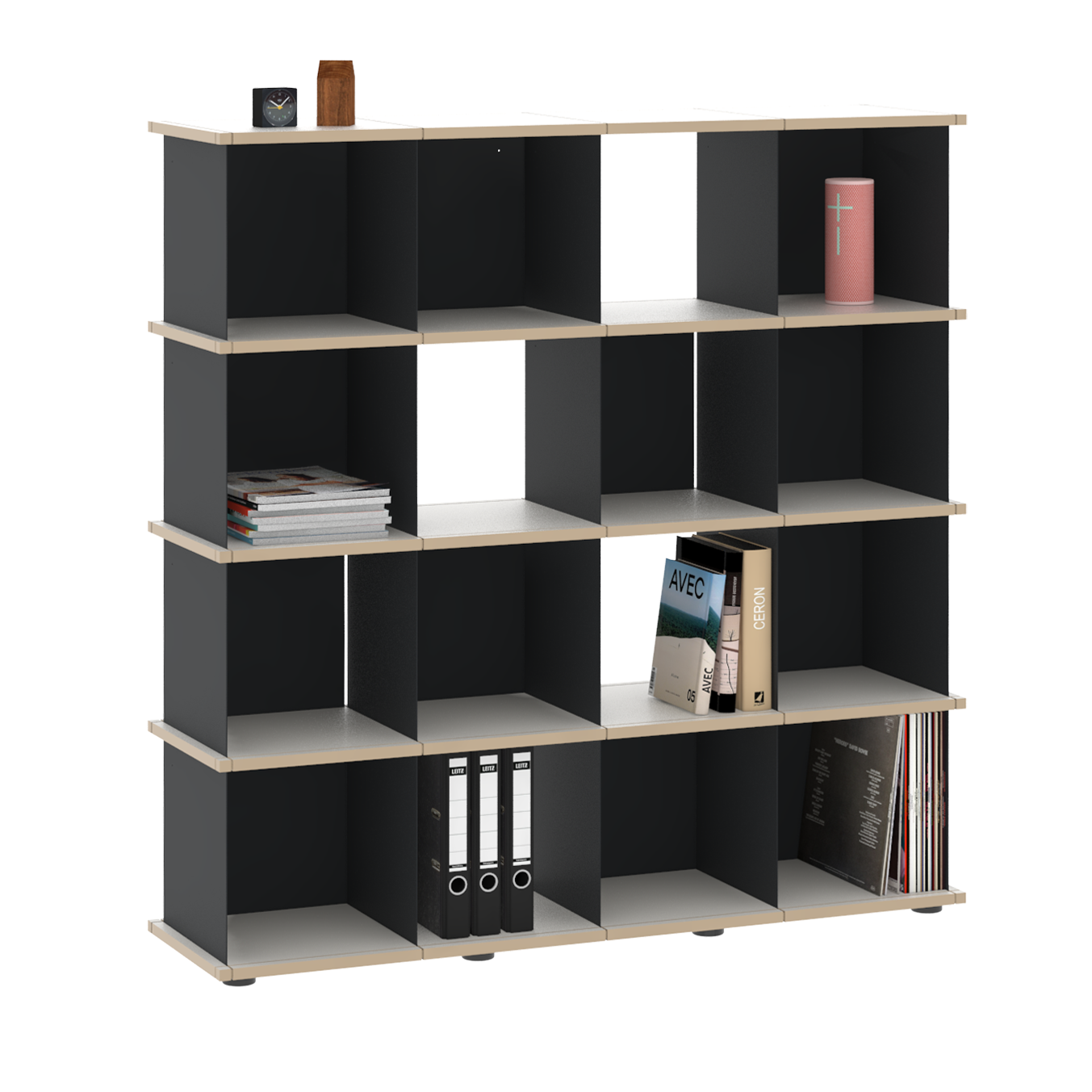 YU SHELF 4er / MDF weiß