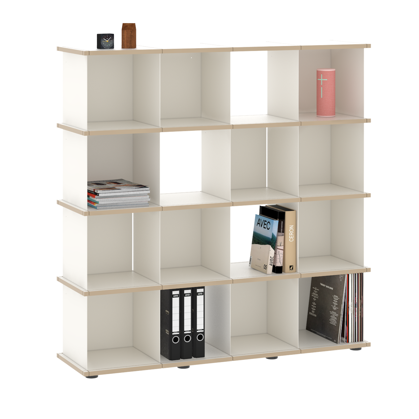 YU SHELF 4er / MDF weiß