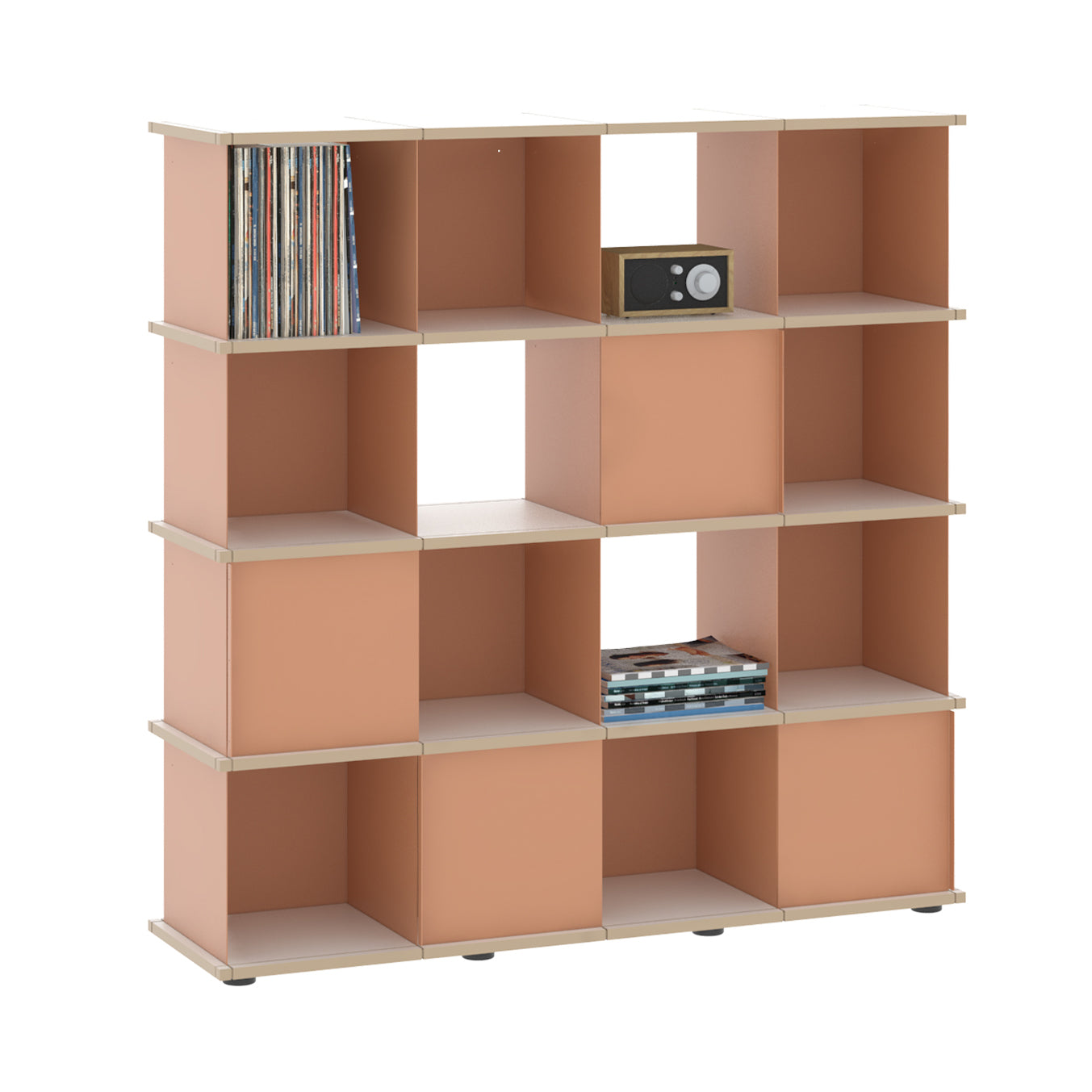 YU SHELF 4er / MDF weiß