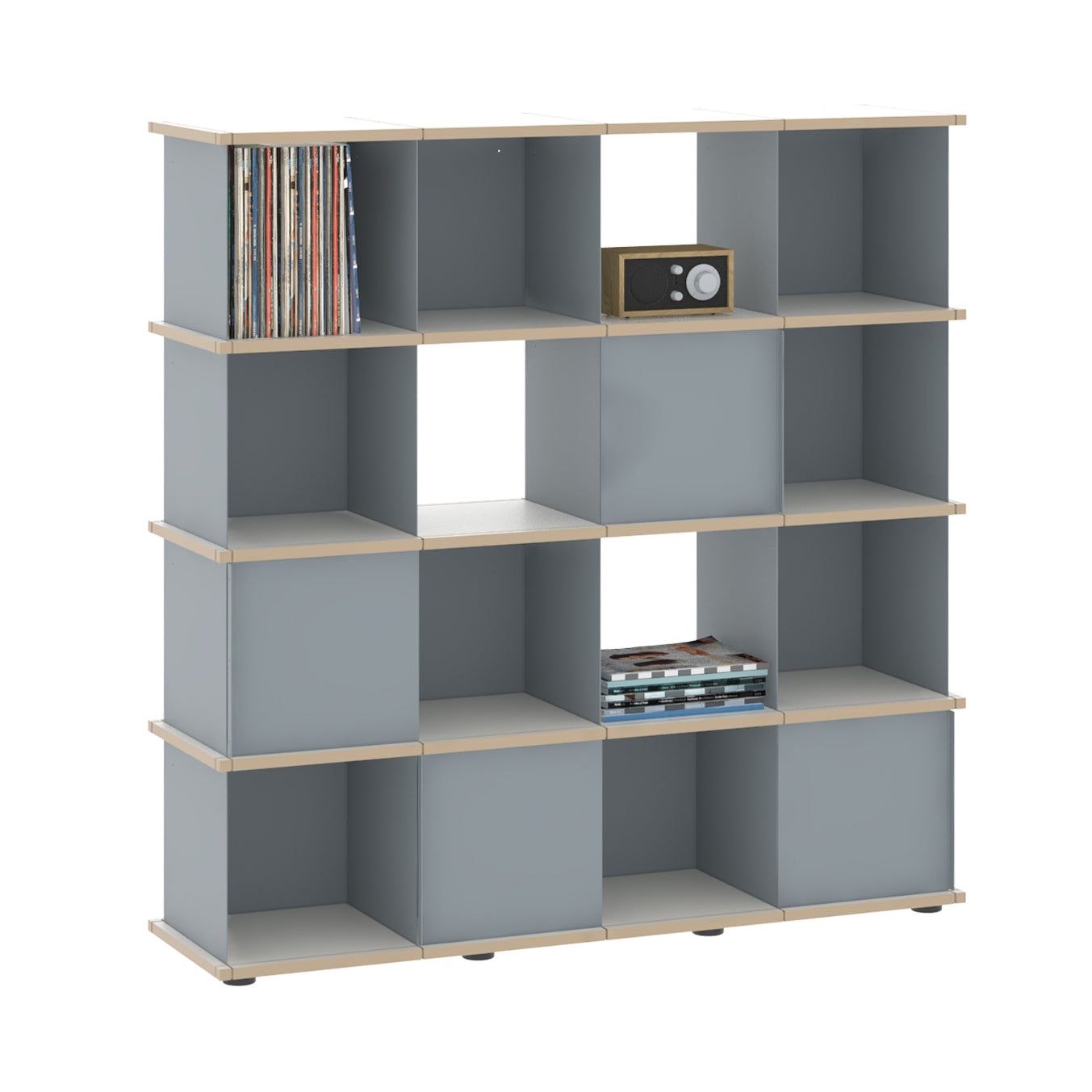 YU SHELF 4er / MDF weiß