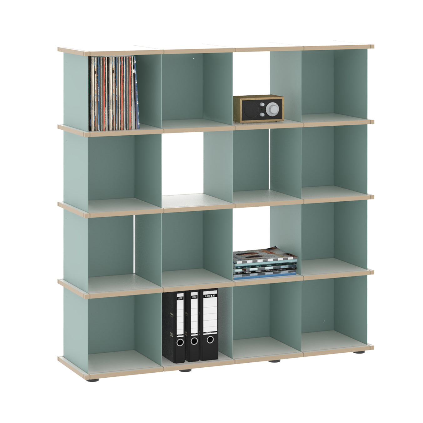 YU SHELF 4er / MDF weiß