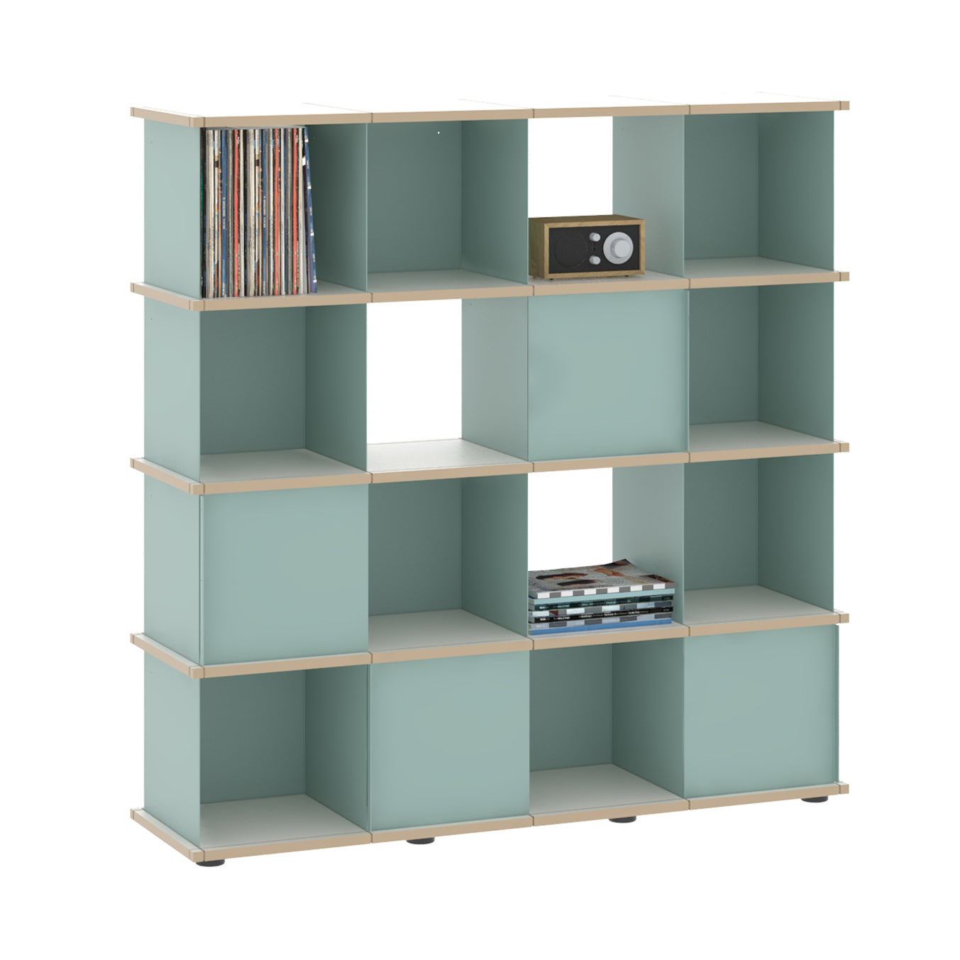 YU SHELF 4er / MDF weiß