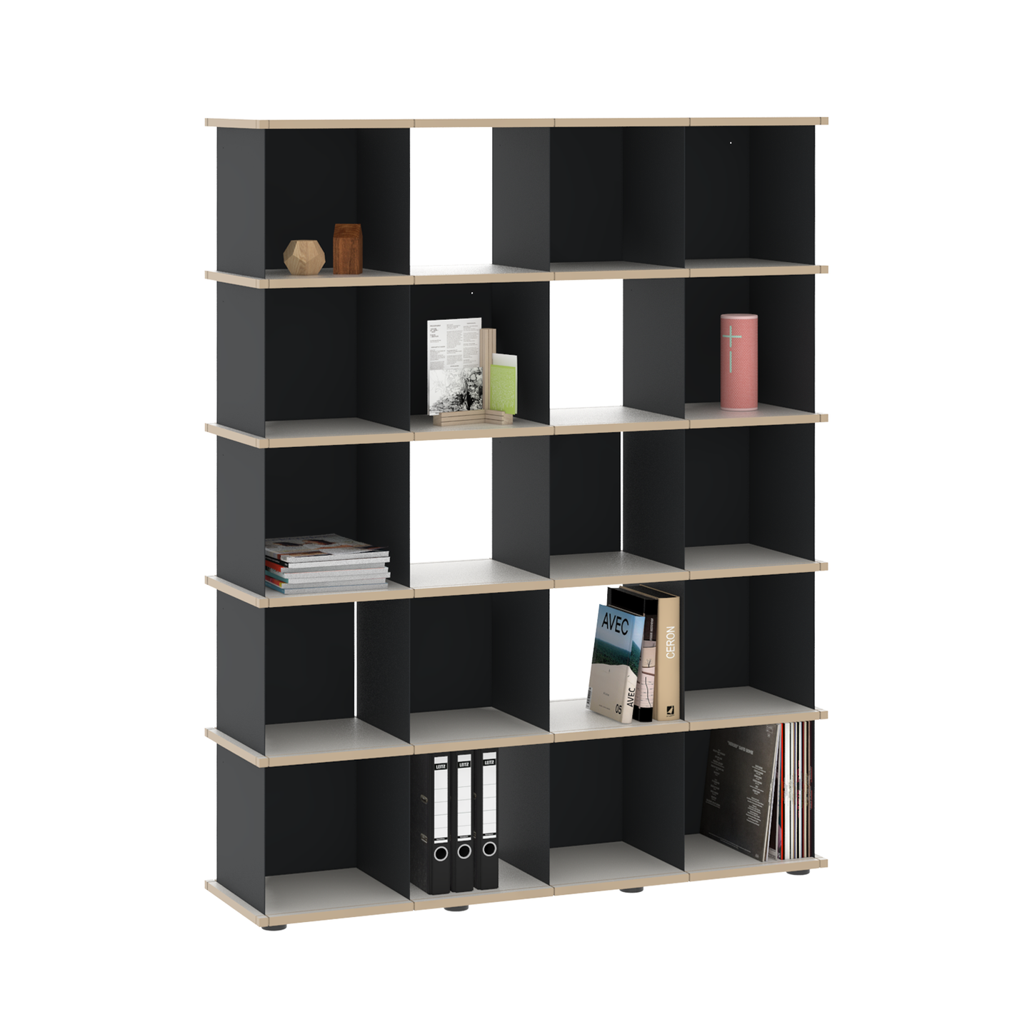 YU SHELF 4er / MDF weiß