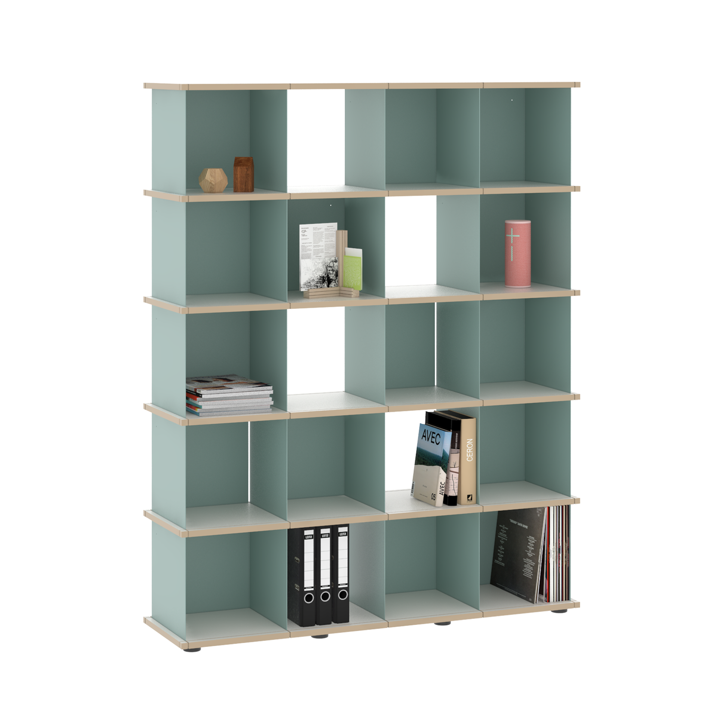 YU SHELF 4er / MDF weiß