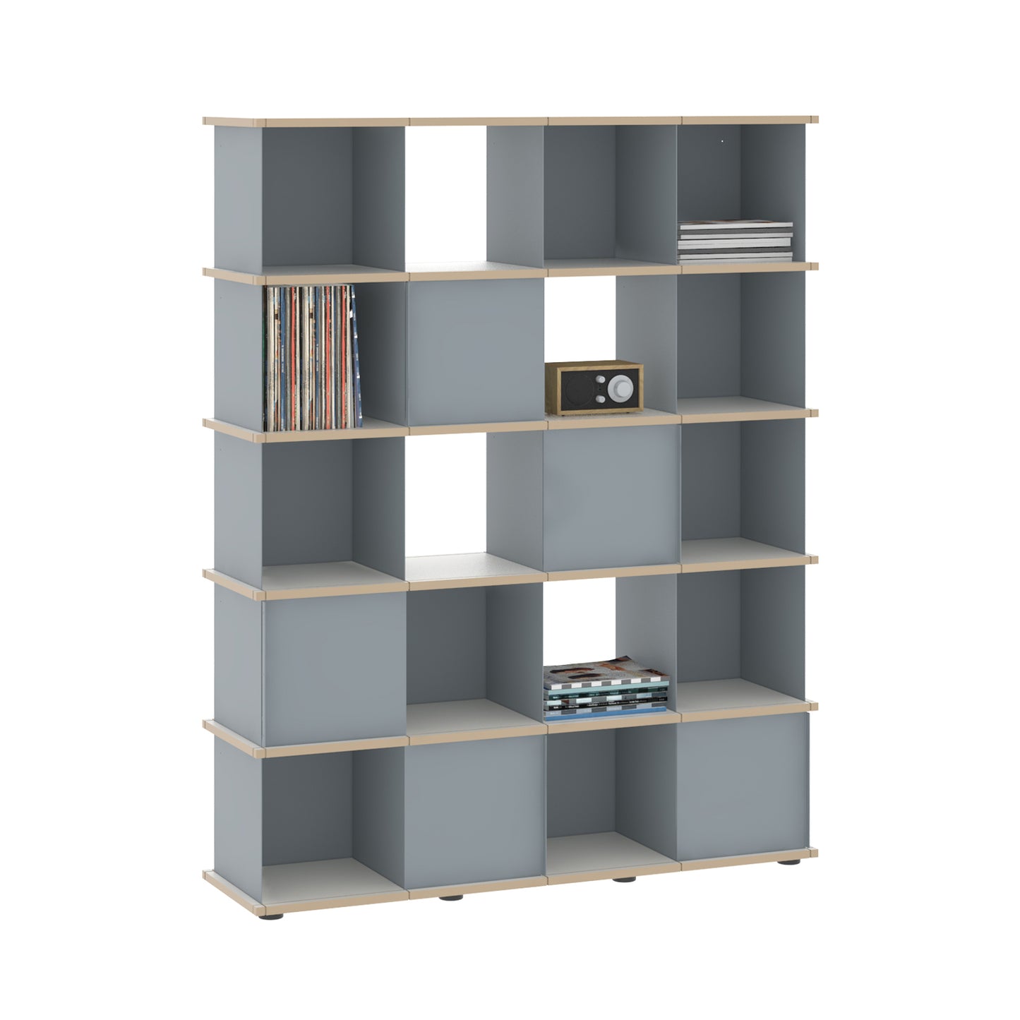 YU SHELF 4er / MDF weiß