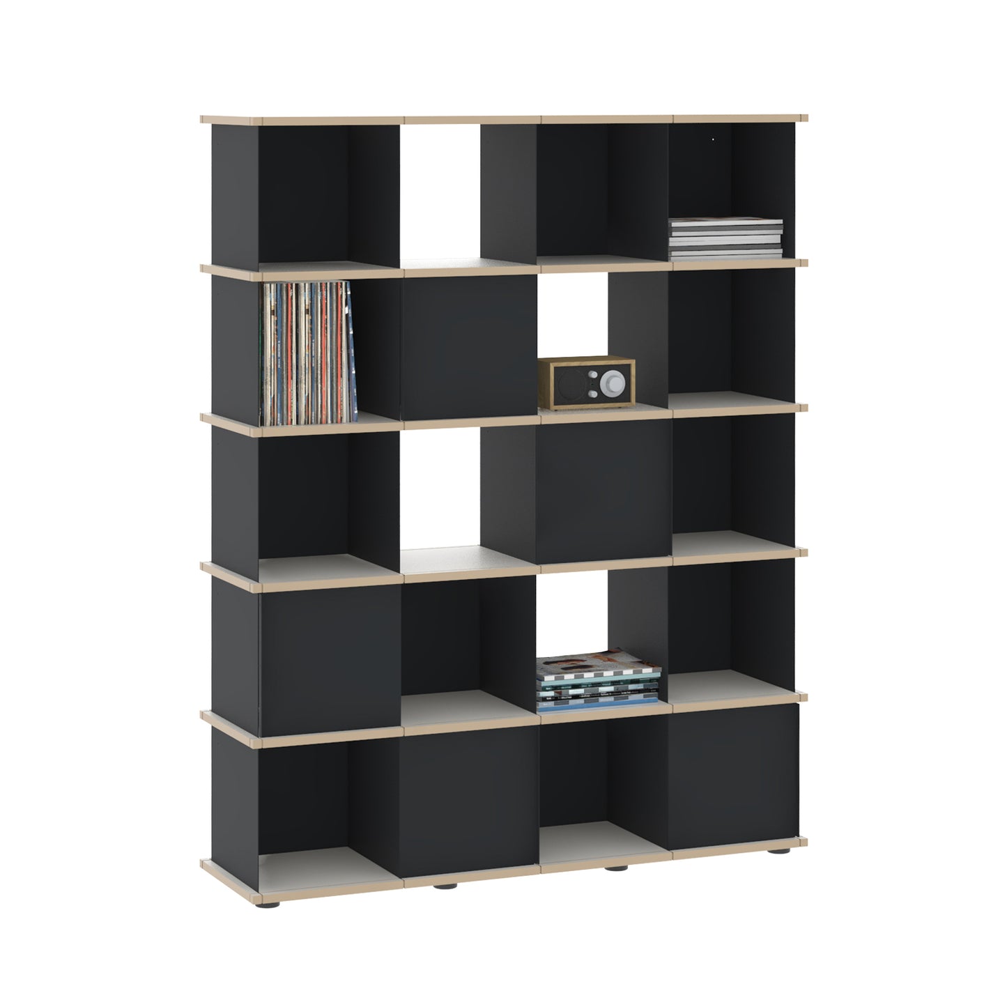 YU SHELF 4er / MDF weiß