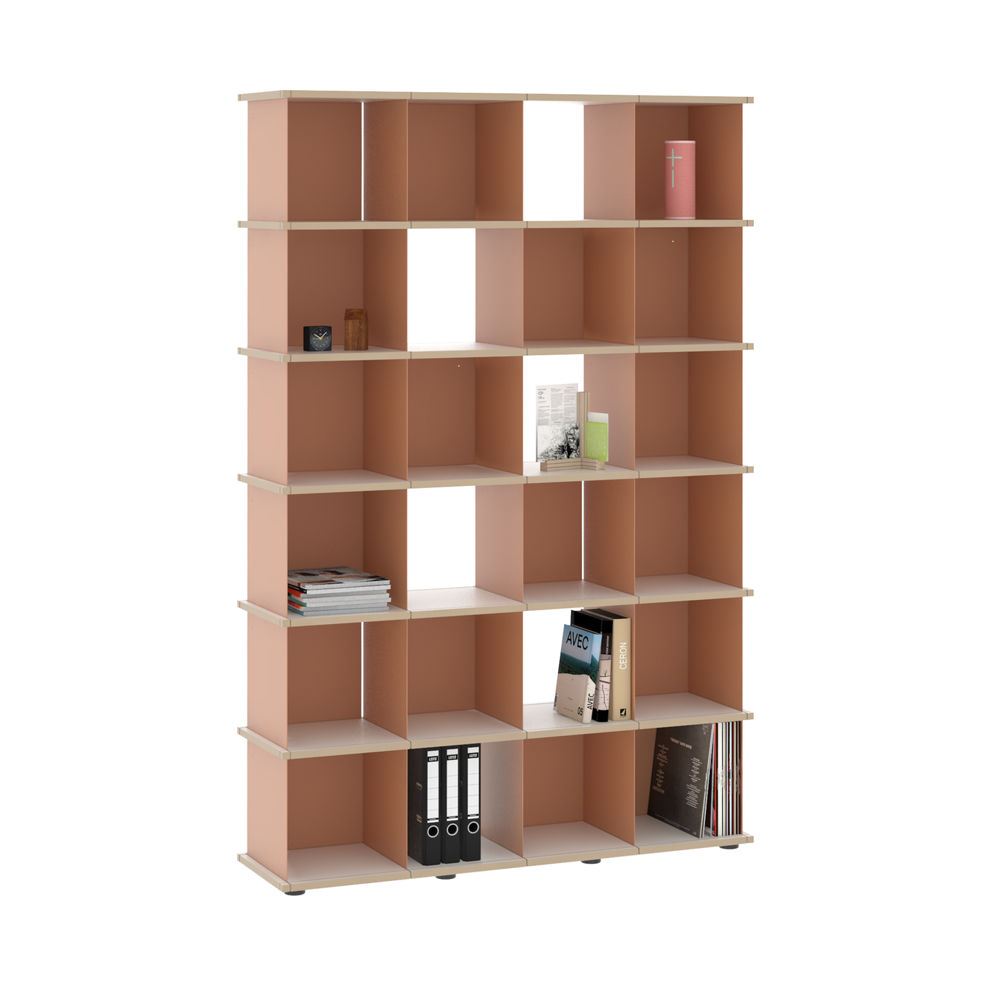 YU SHELF 4er / MDF weiß