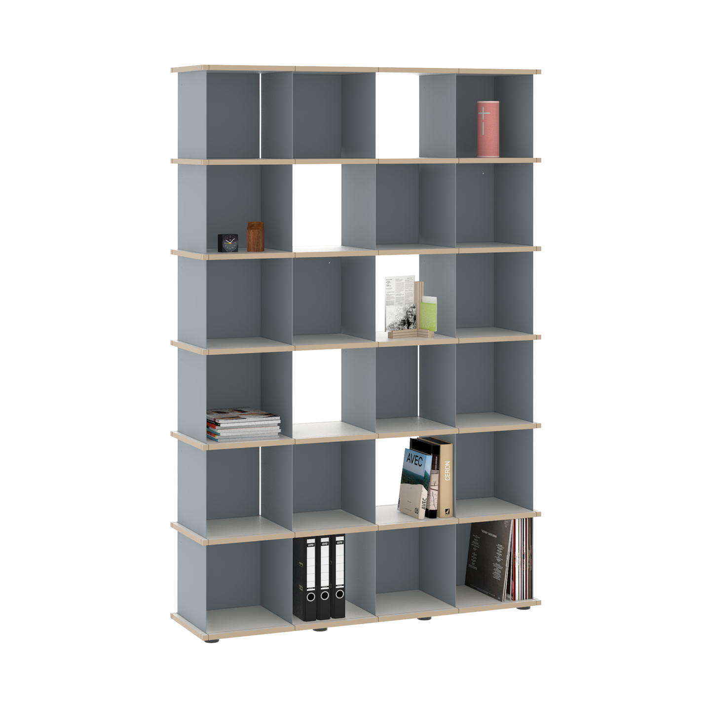 YU SHELF 4er / MDF weiß