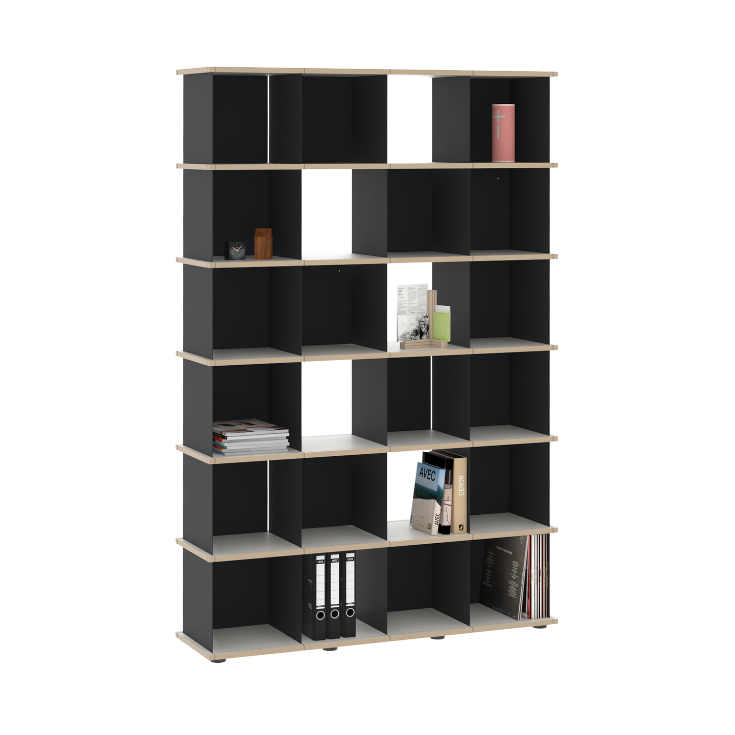 YU SHELF 4er / MDF weiß