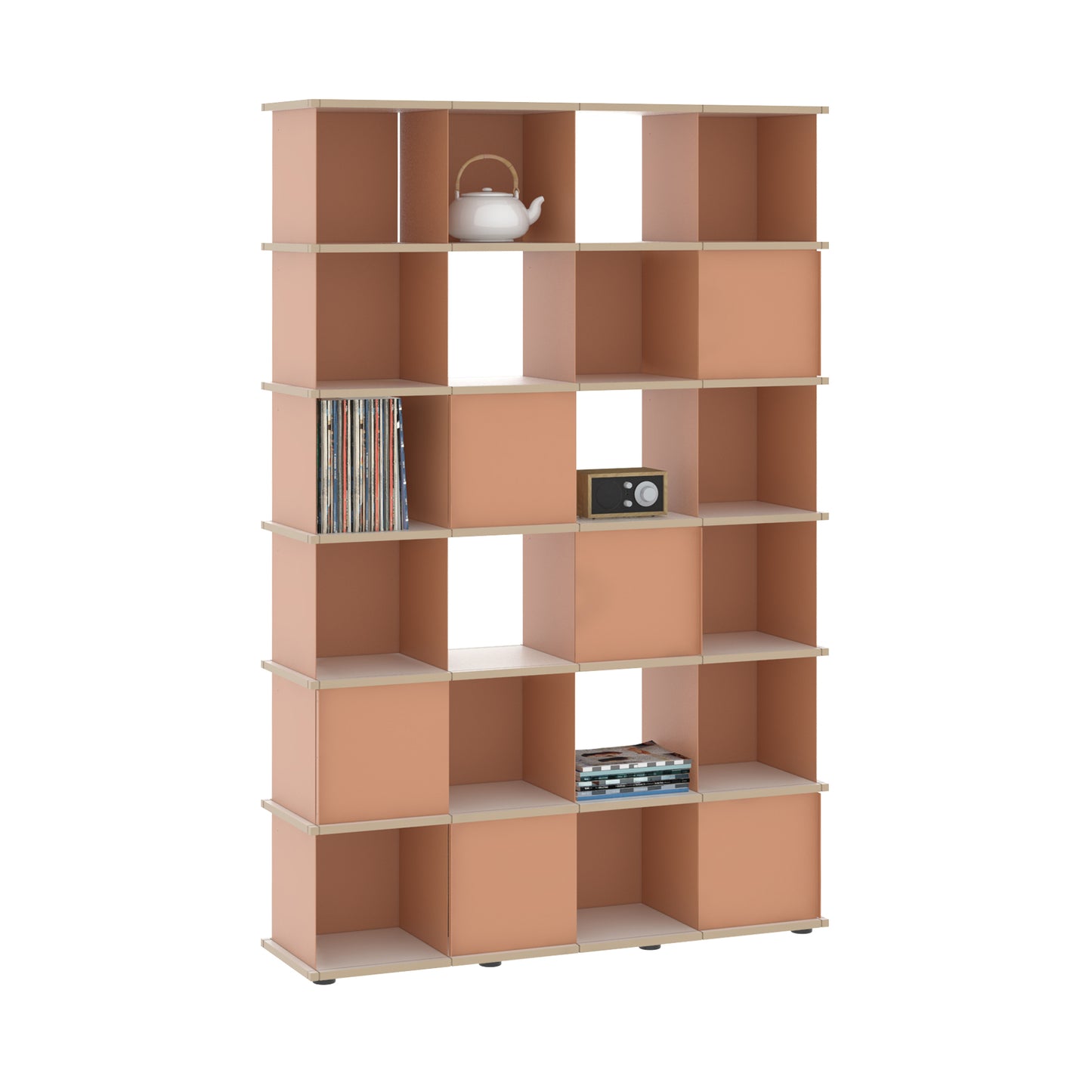 YU SHELF 4er / MDF weiß