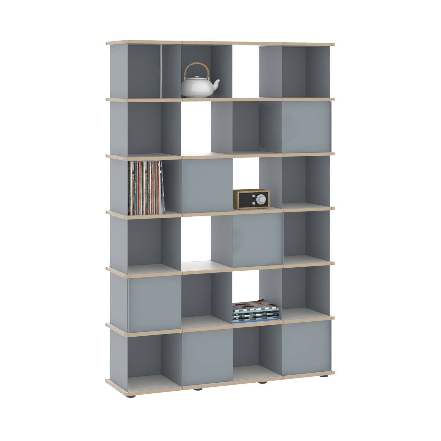 YU SHELF 4er / MDF weiß