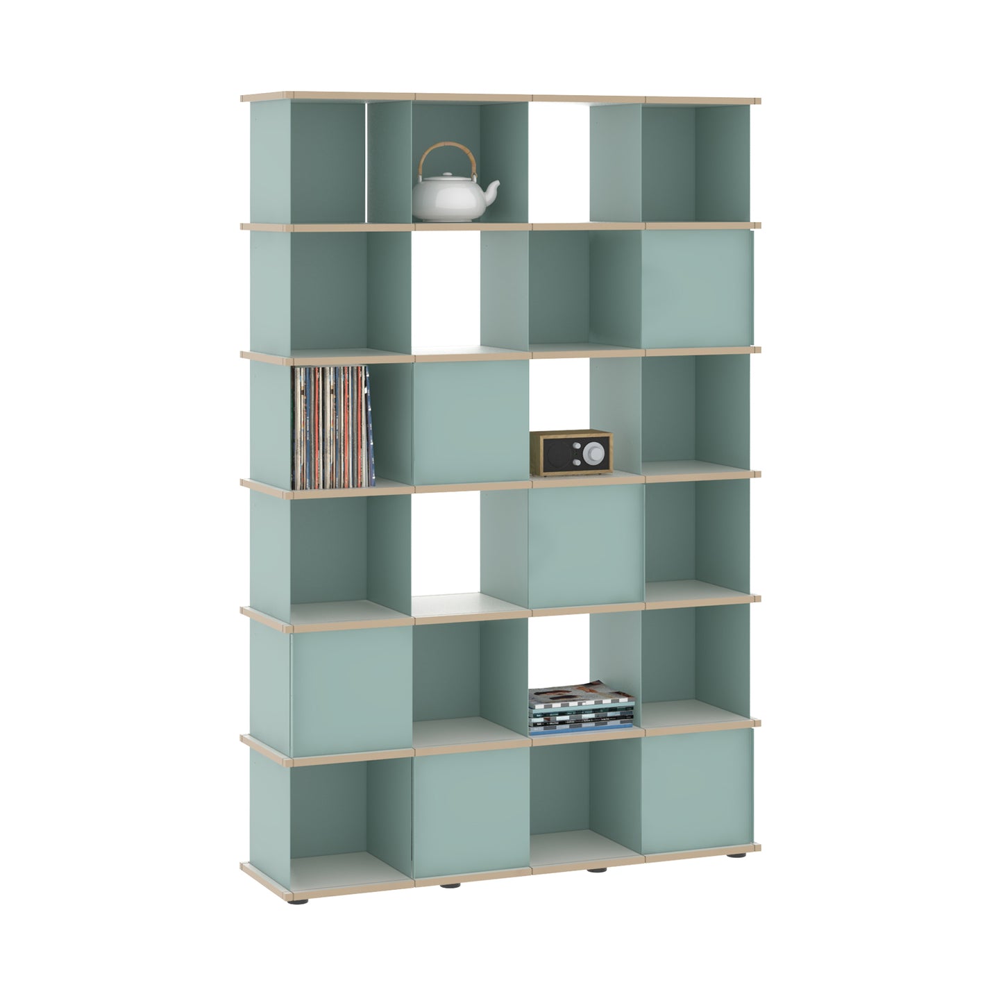 YU SHELF 4er / MDF weiß