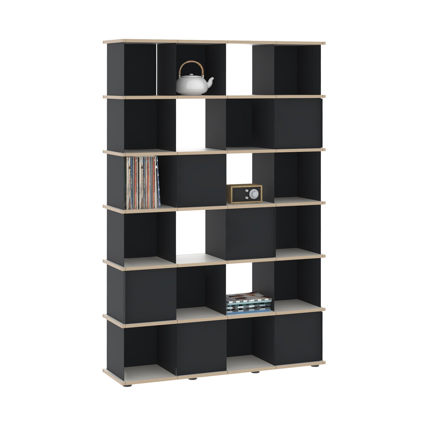 YU SHELF 4er / MDF weiß