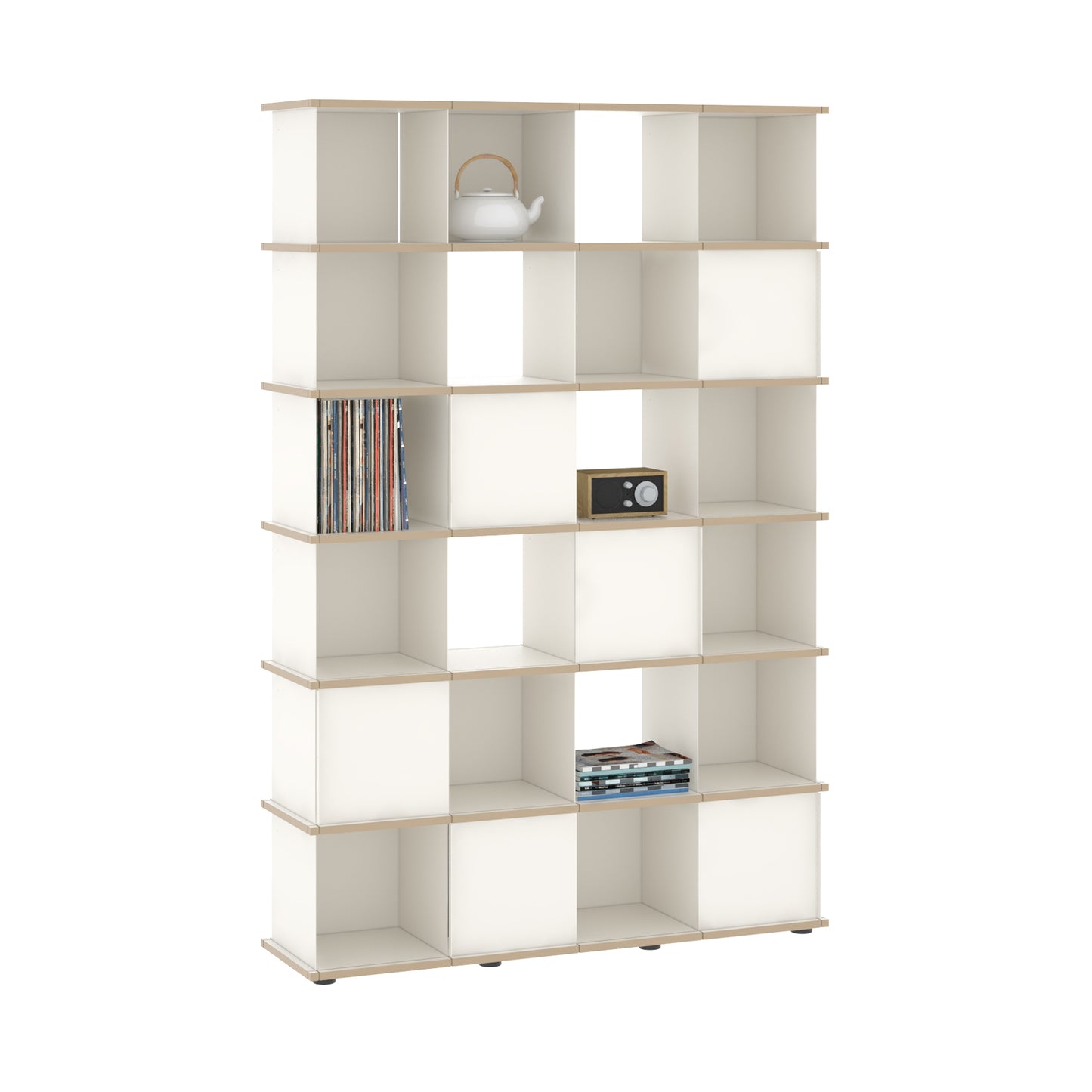 YU SHELF 4er / MDF weiß