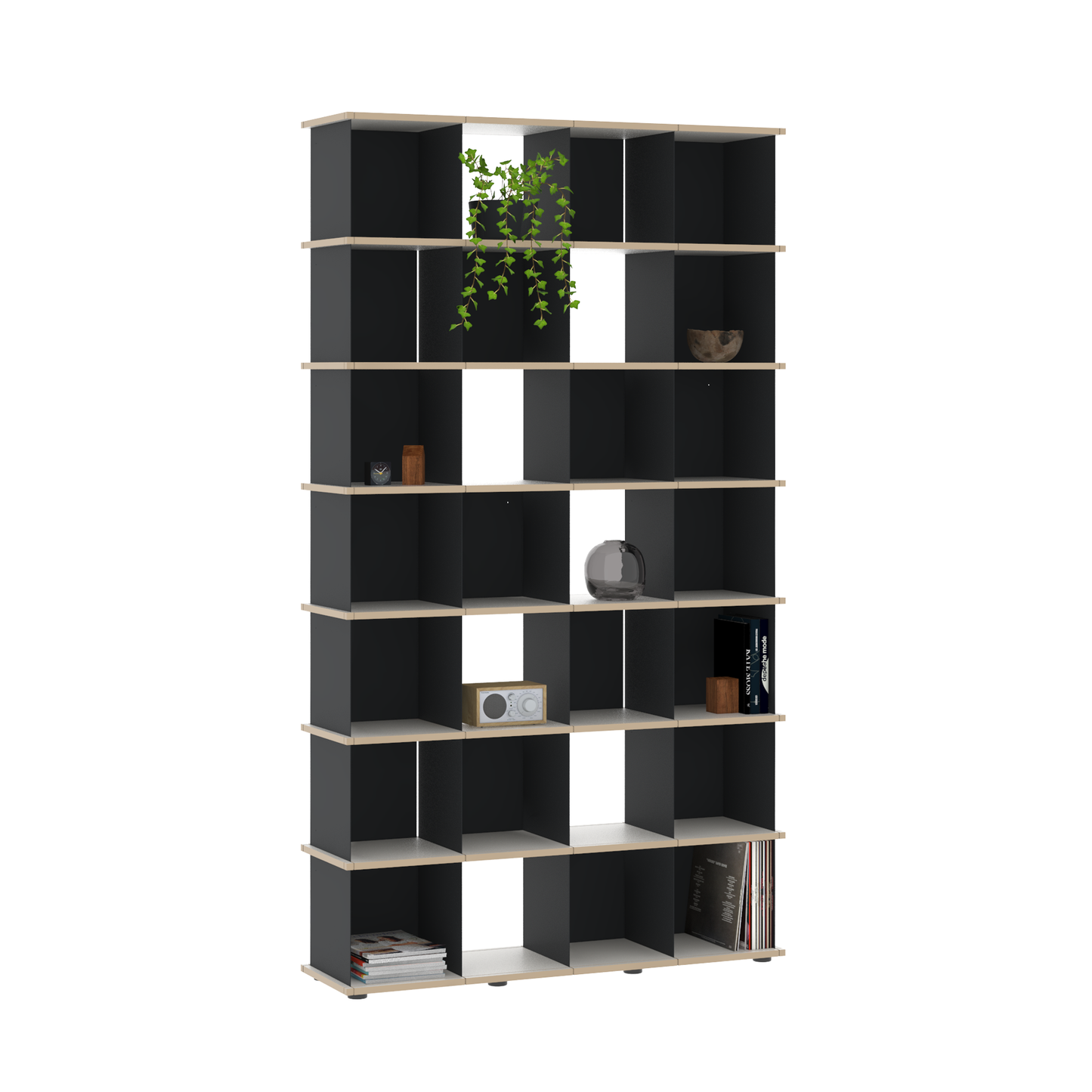 YU SHELF 4er / MDF weiß