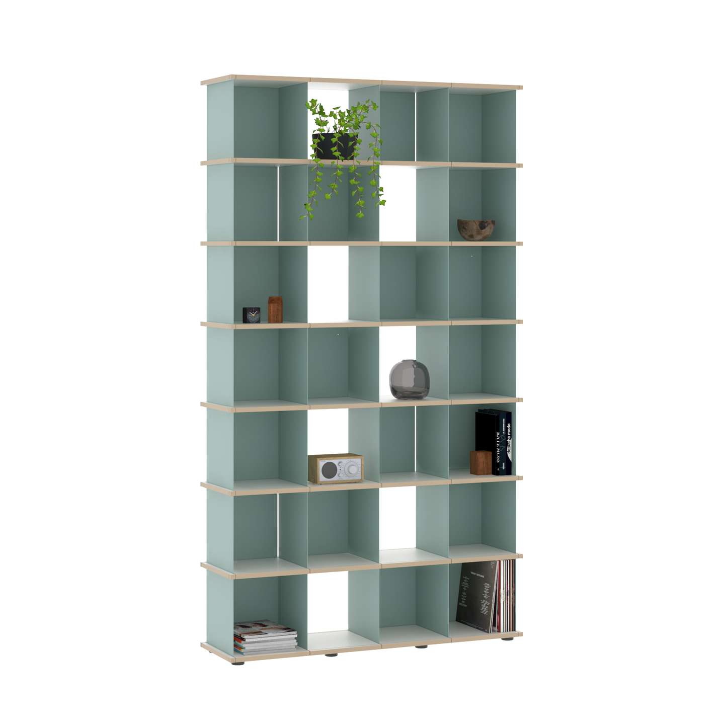 YU SHELF 4er / MDF weiß