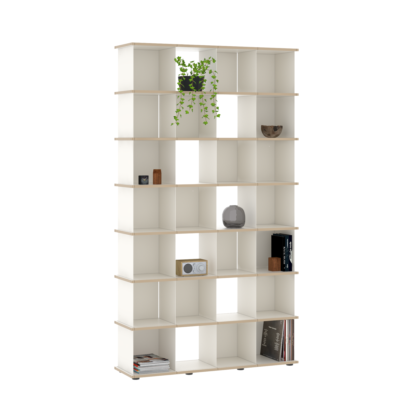 YU SHELF 4er / MDF weiß