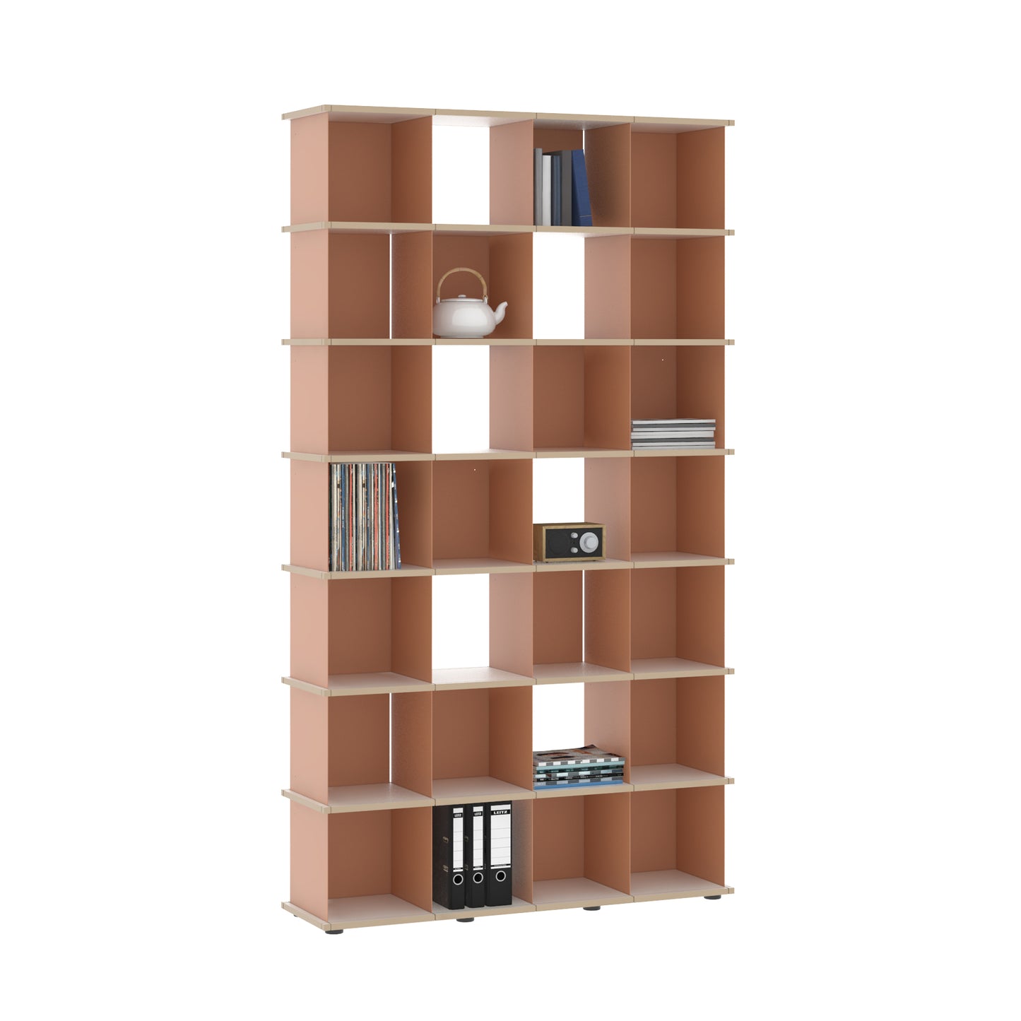 YU SHELF 4er / MDF weiß