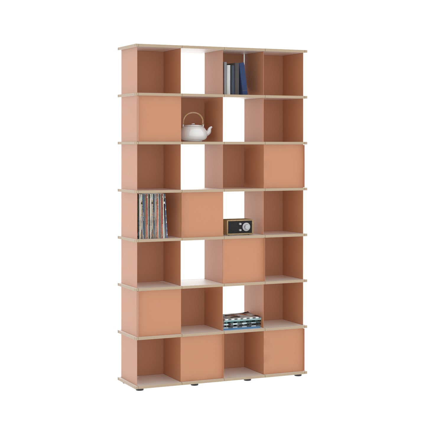 YU SHELF 4er / MDF weiß
