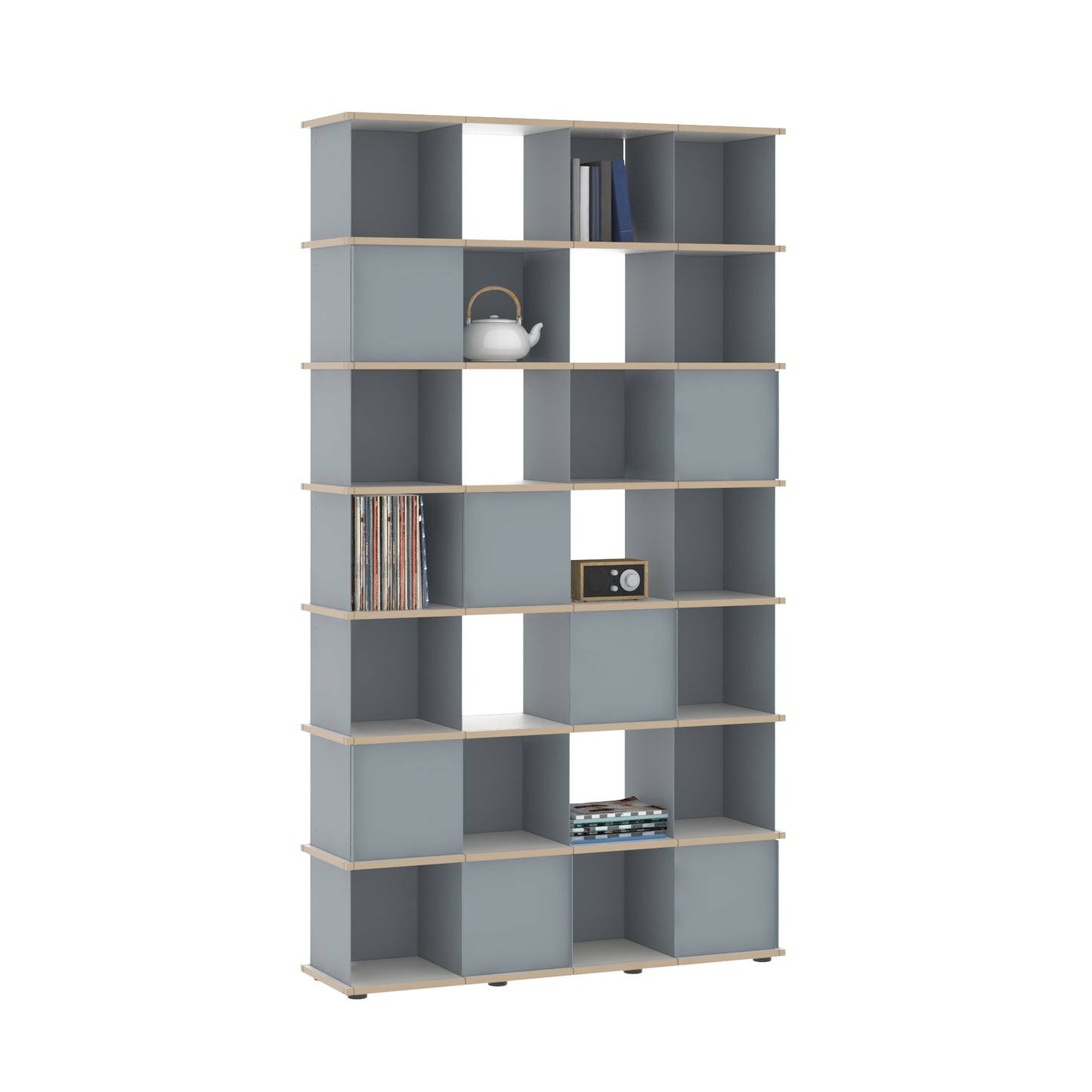 YU SHELF 4er / MDF weiß