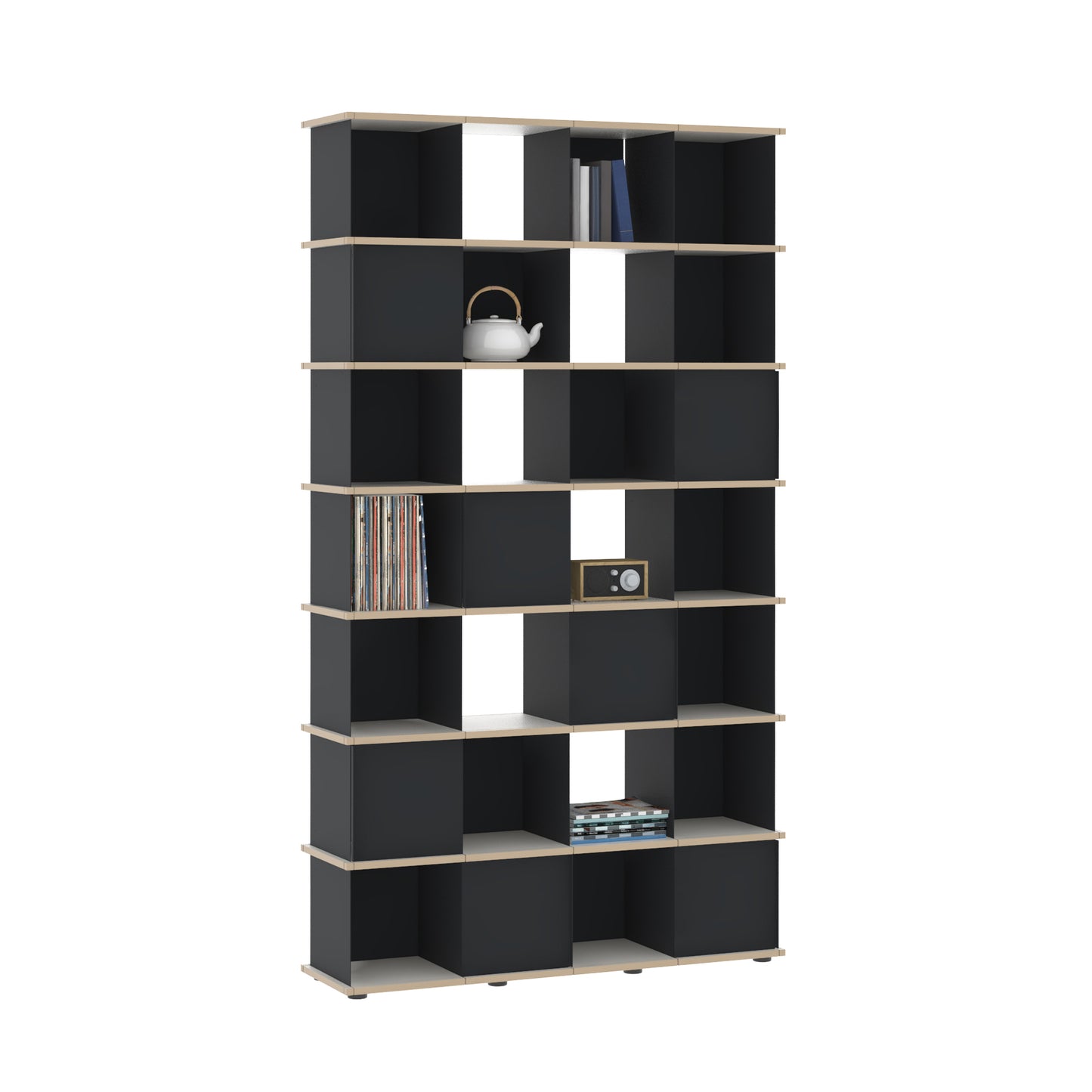 YU SHELF 4er / MDF weiß