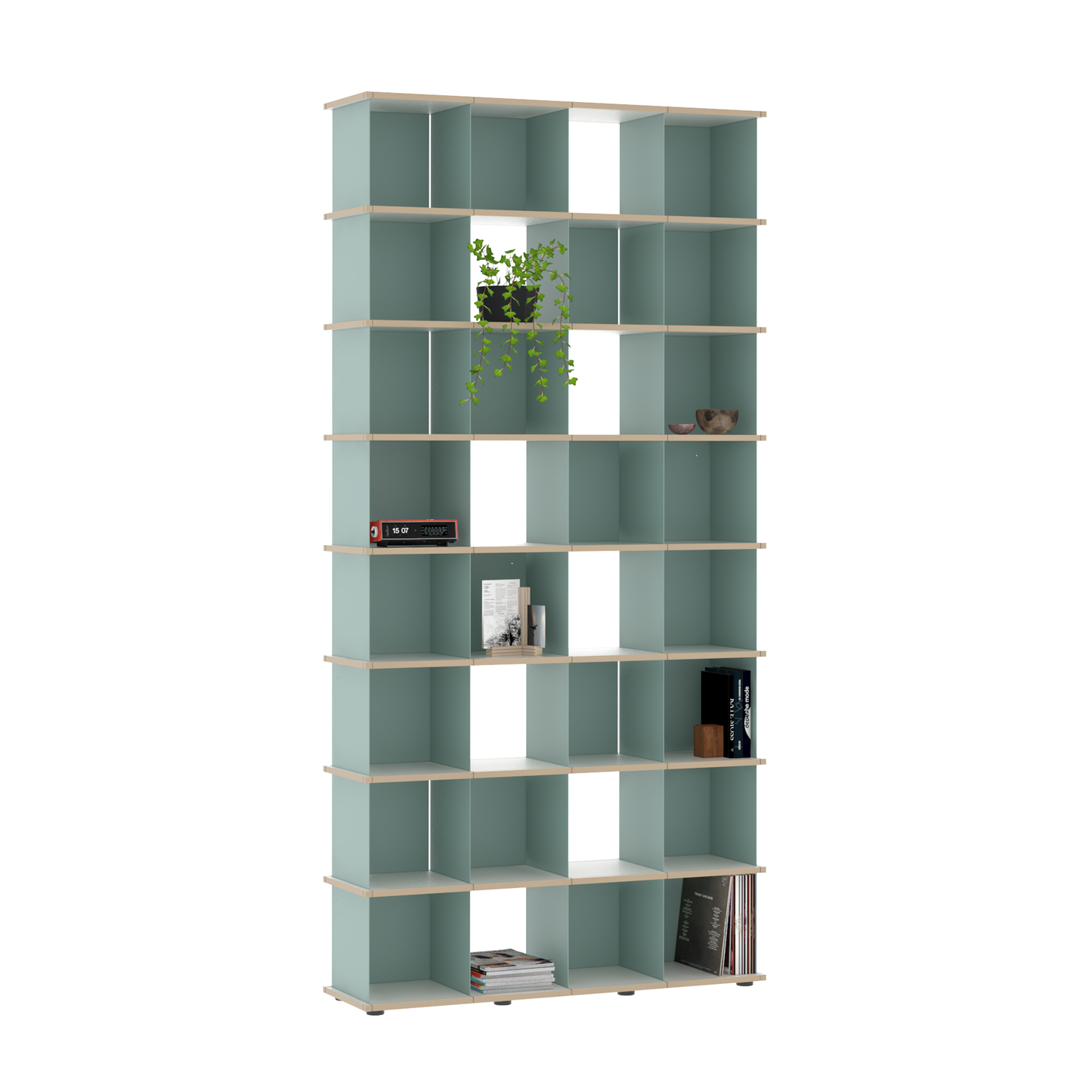 YU SHELF 4er / MDF weiß