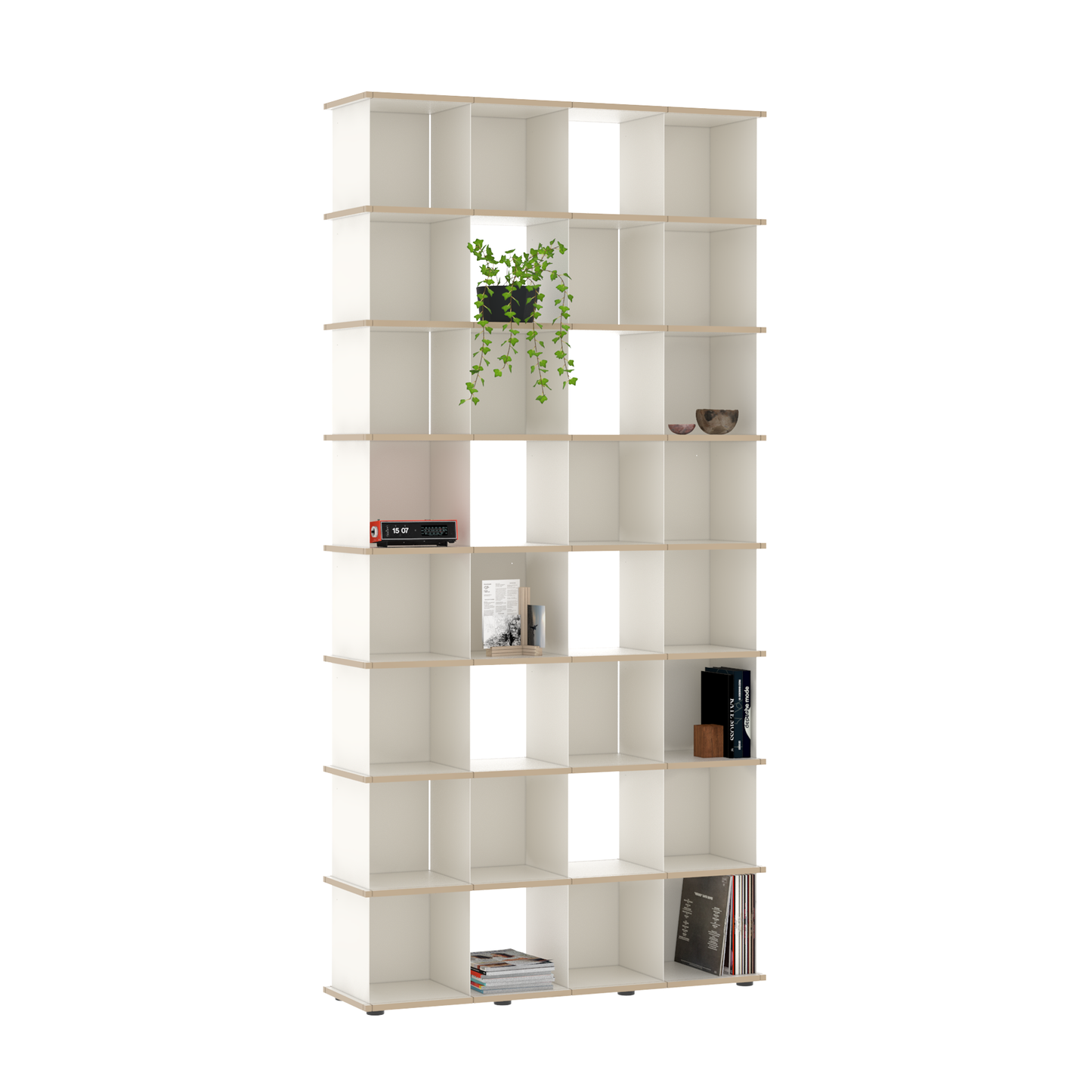 YU SHELF 4er / MDF weiß