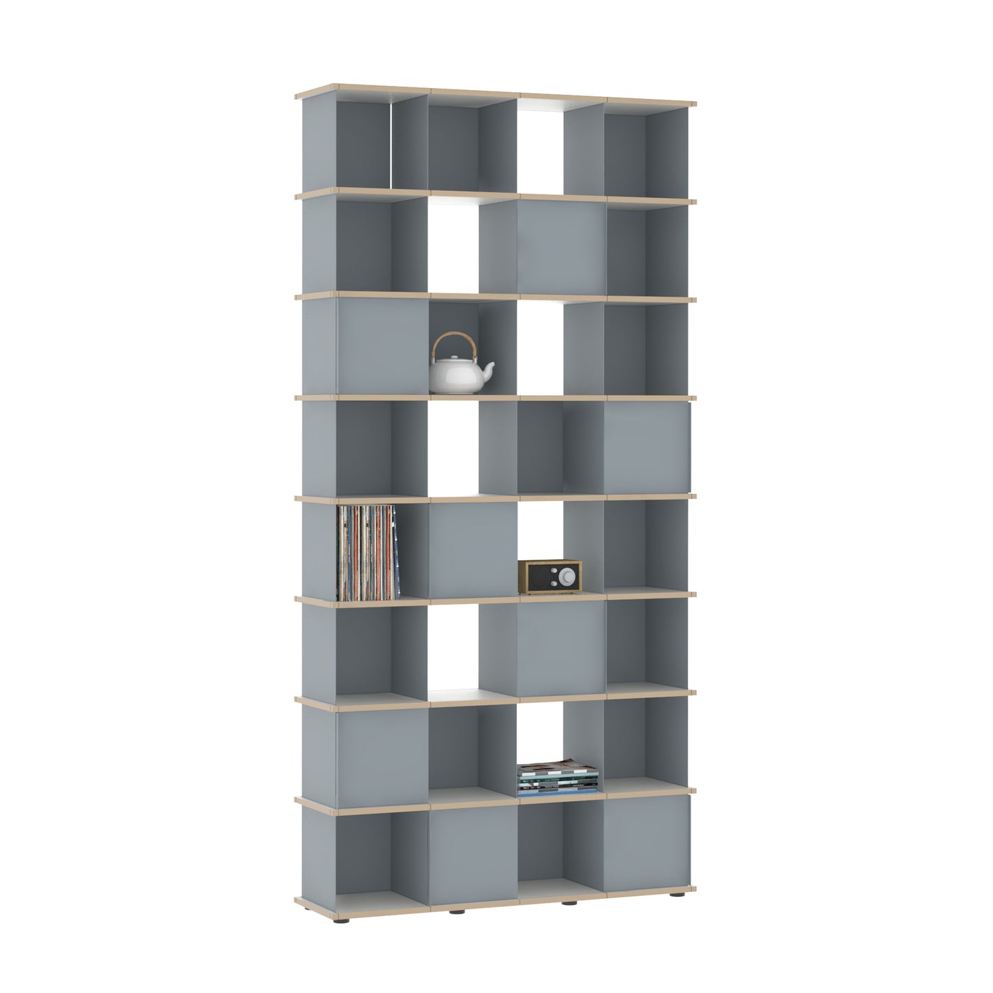 YU SHELF 4er / MDF weiß