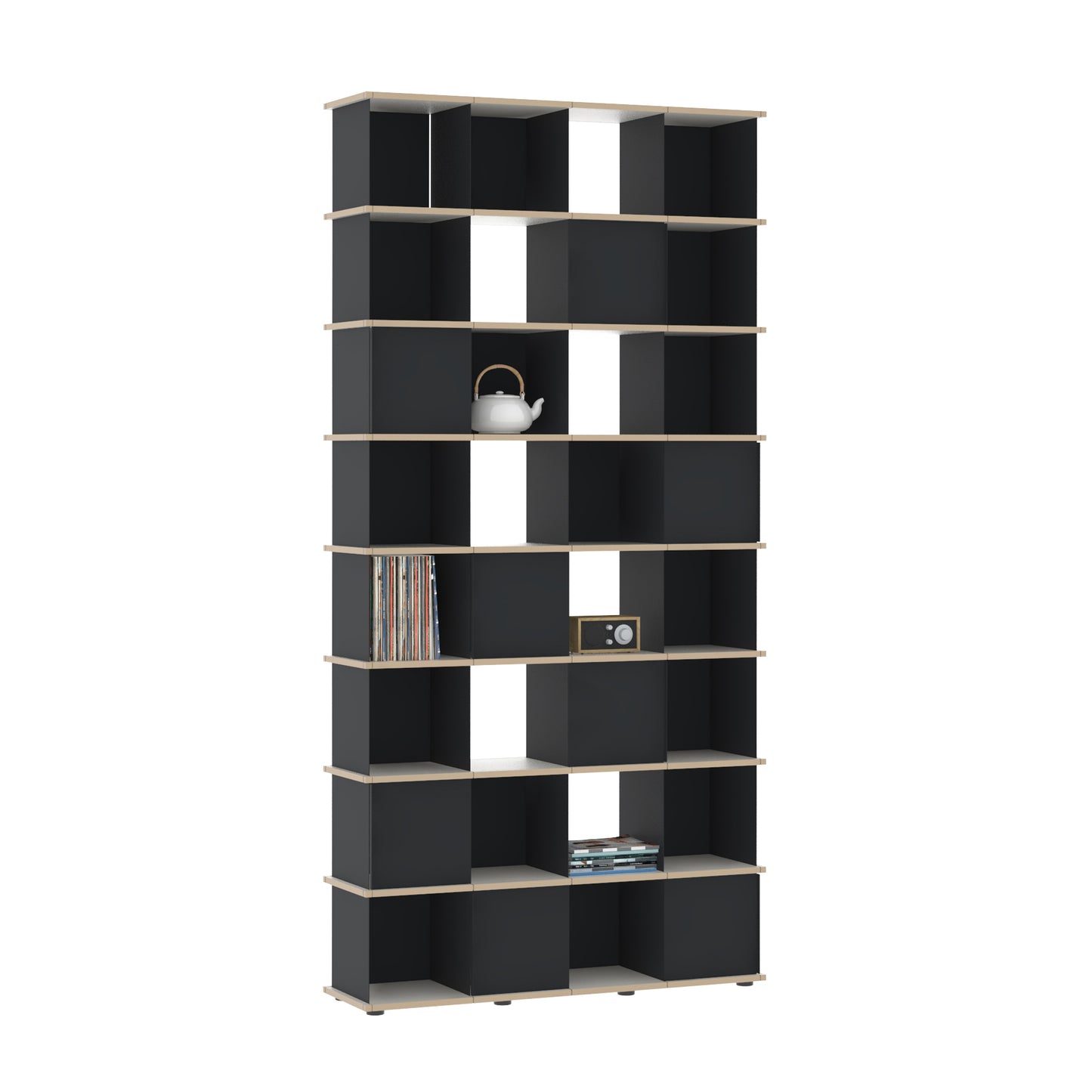 YU SHELF 4er / MDF weiß