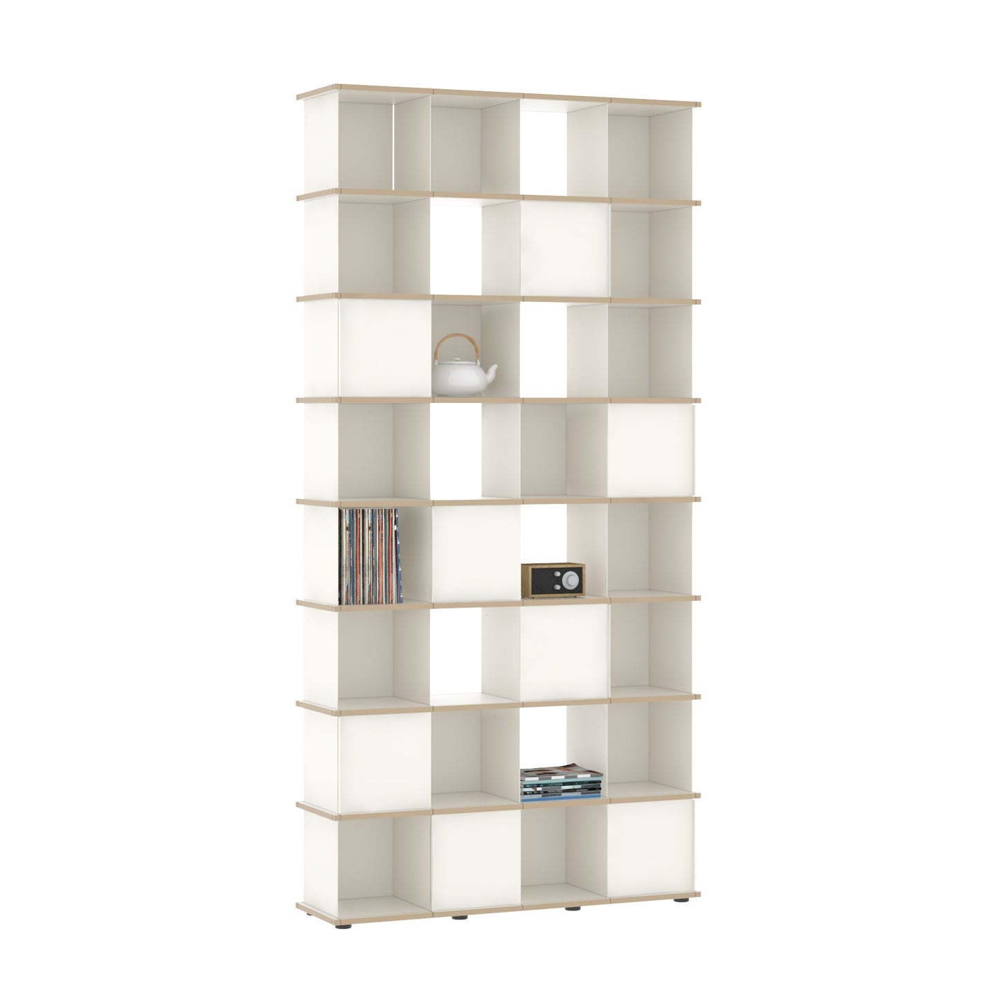 YU SHELF 4er / MDF weiß