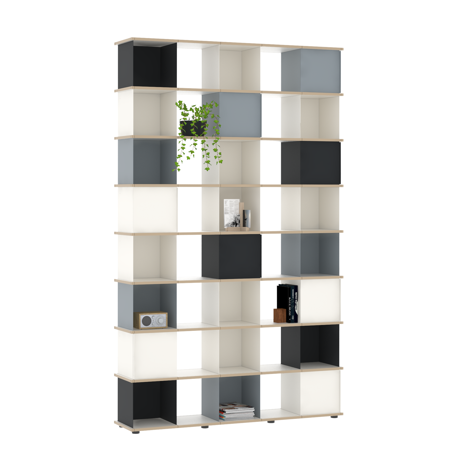 YU SHELF 5er / MDF Weiß