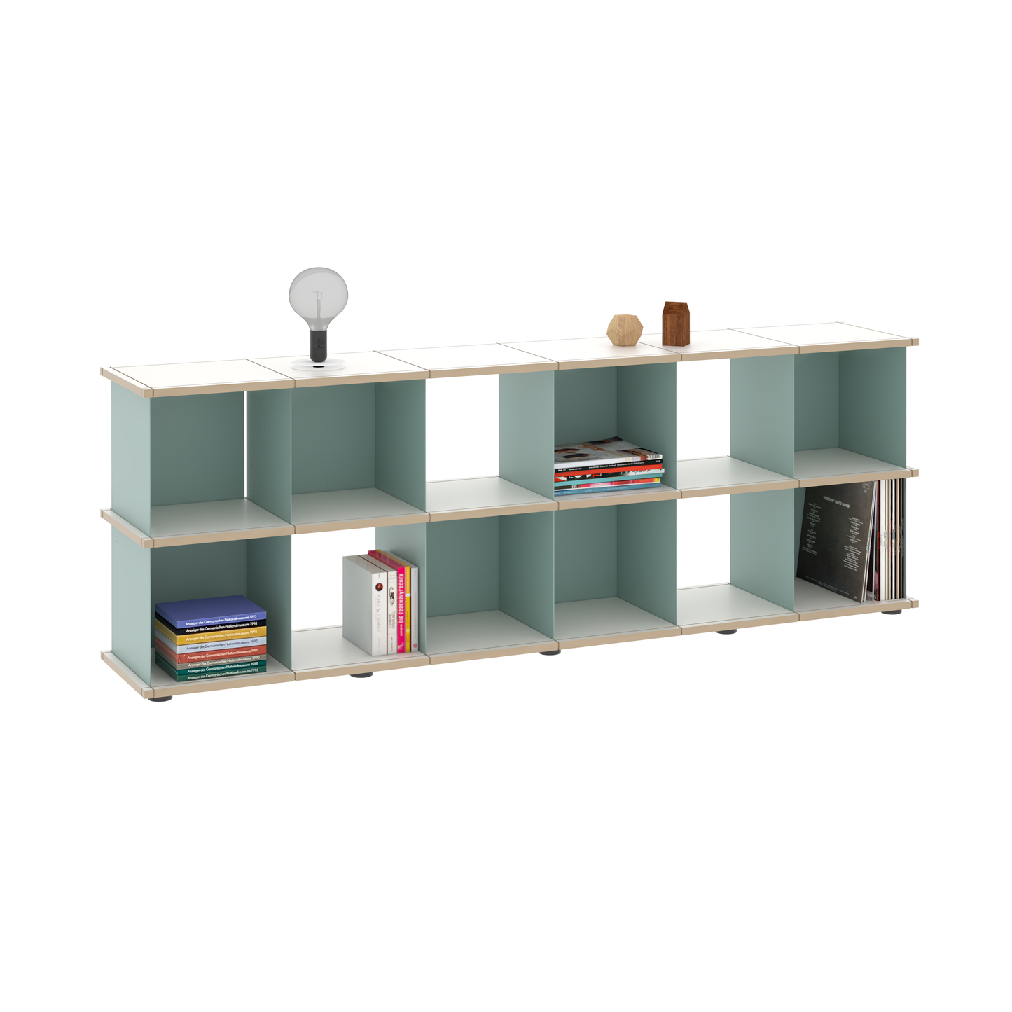 YU SHELF 6er / MDF weiß