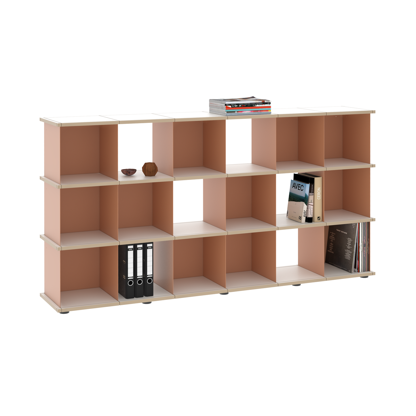 YU SHELF 6er / MDF weiß