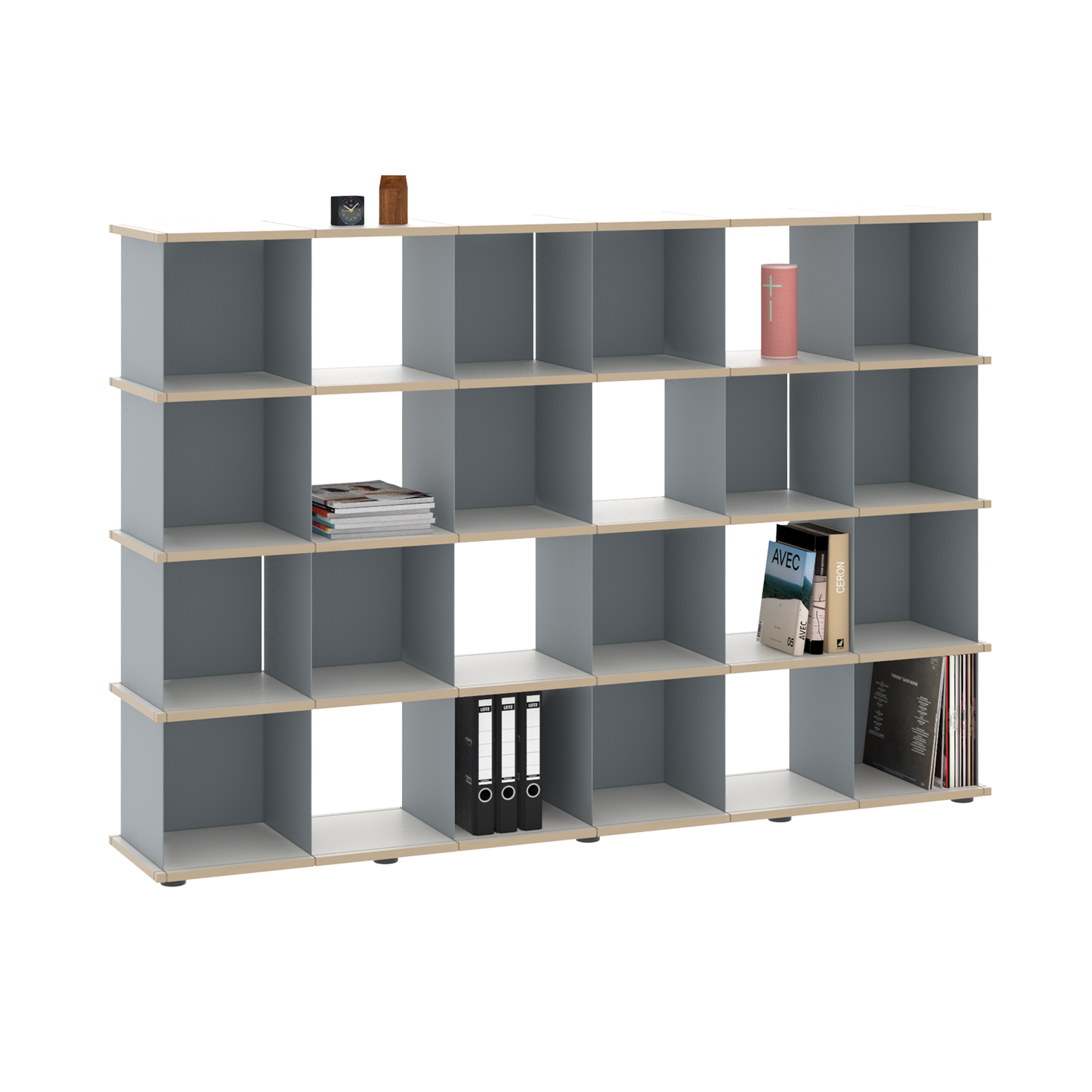 YU SHELF 6er / MDF weiß