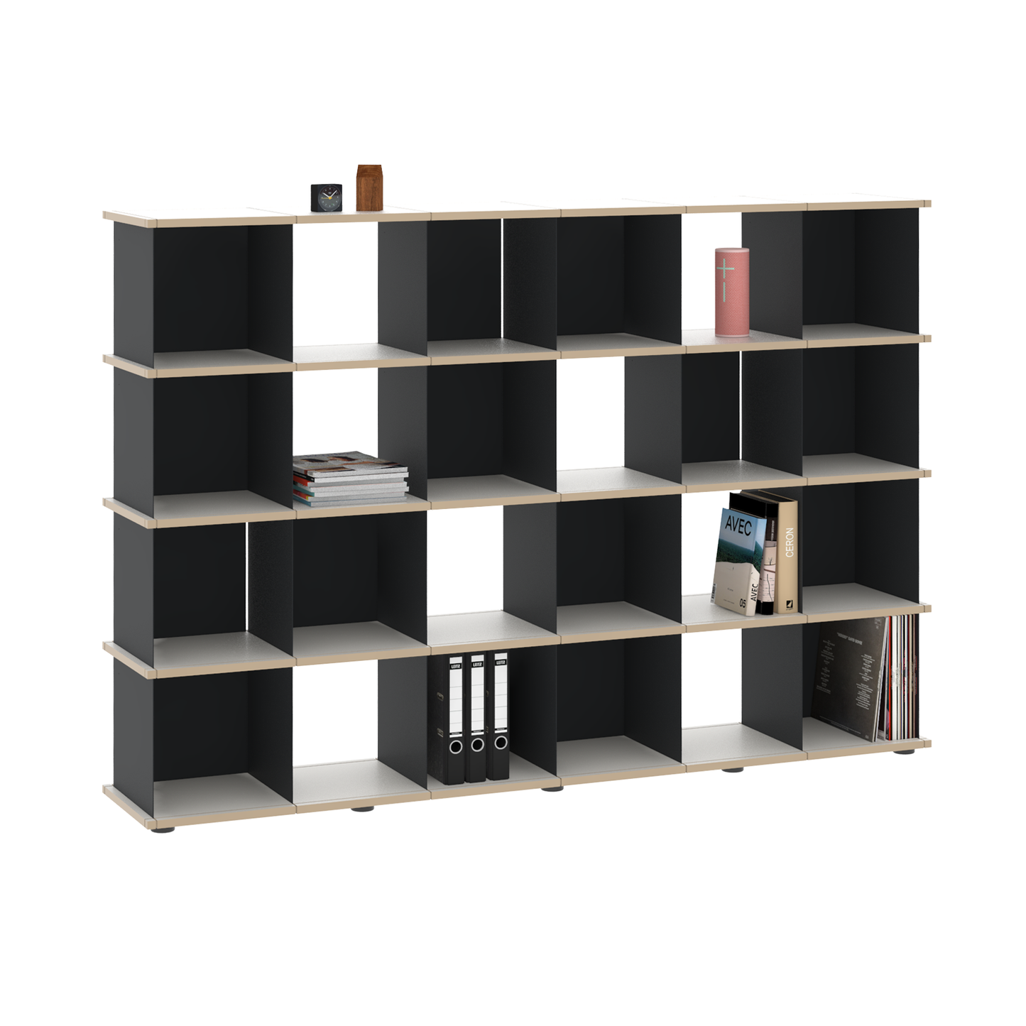 YU SHELF 6er / MDF weiß