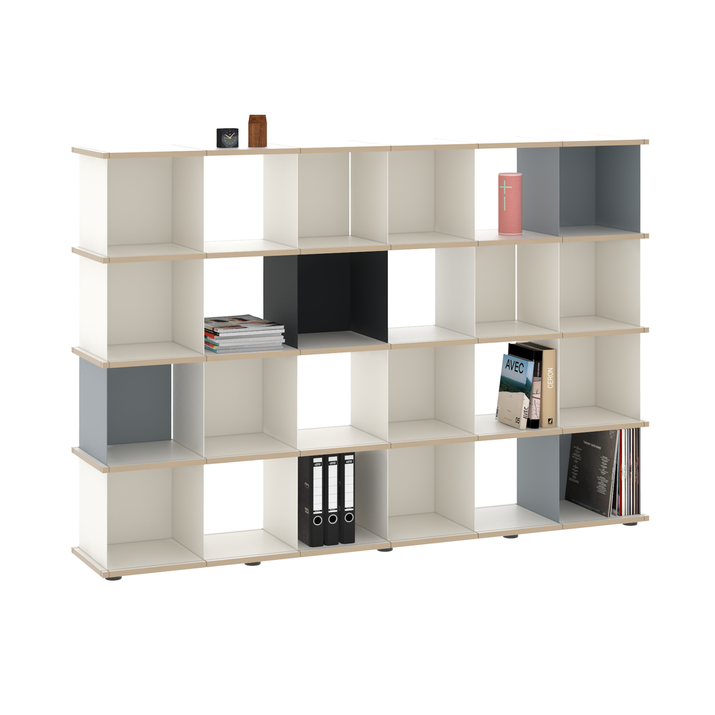 YU SHELF 6er / MDF weiß