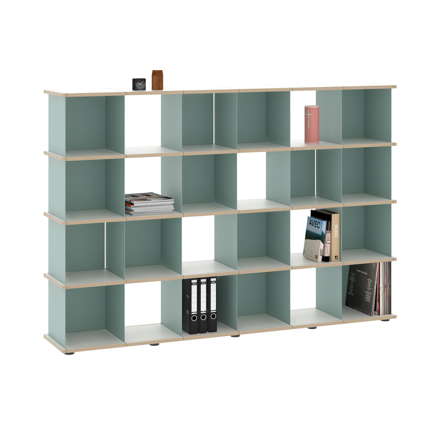 YU SHELF 6er / MDF weiß