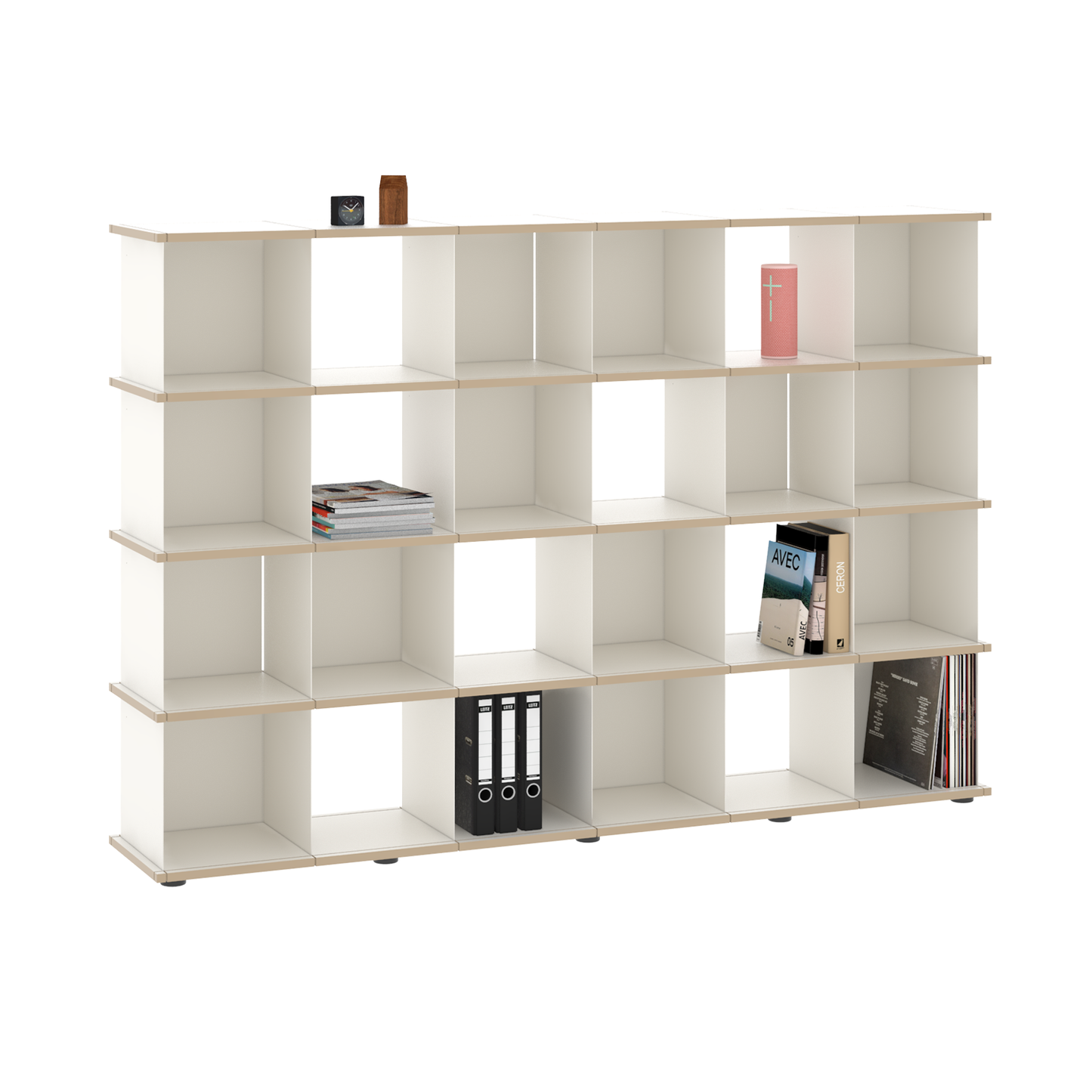 YU SHELF 6er / MDF weiß