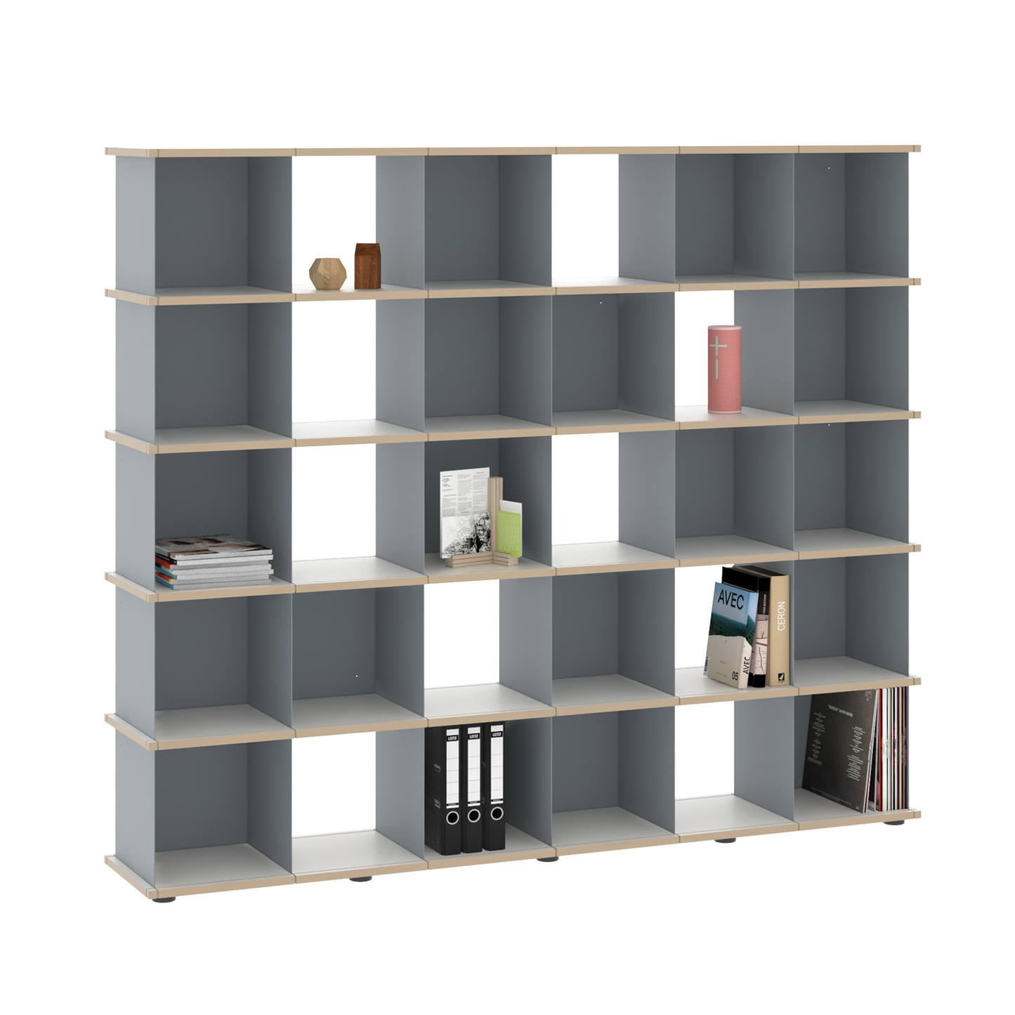 YU SHELF 6er / MDF weiß