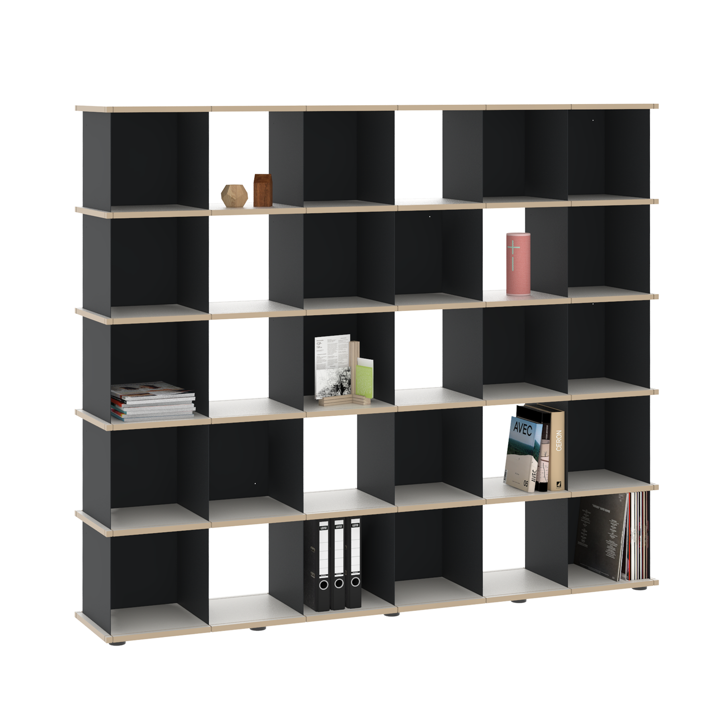 YU SHELF 6er / MDF weiß