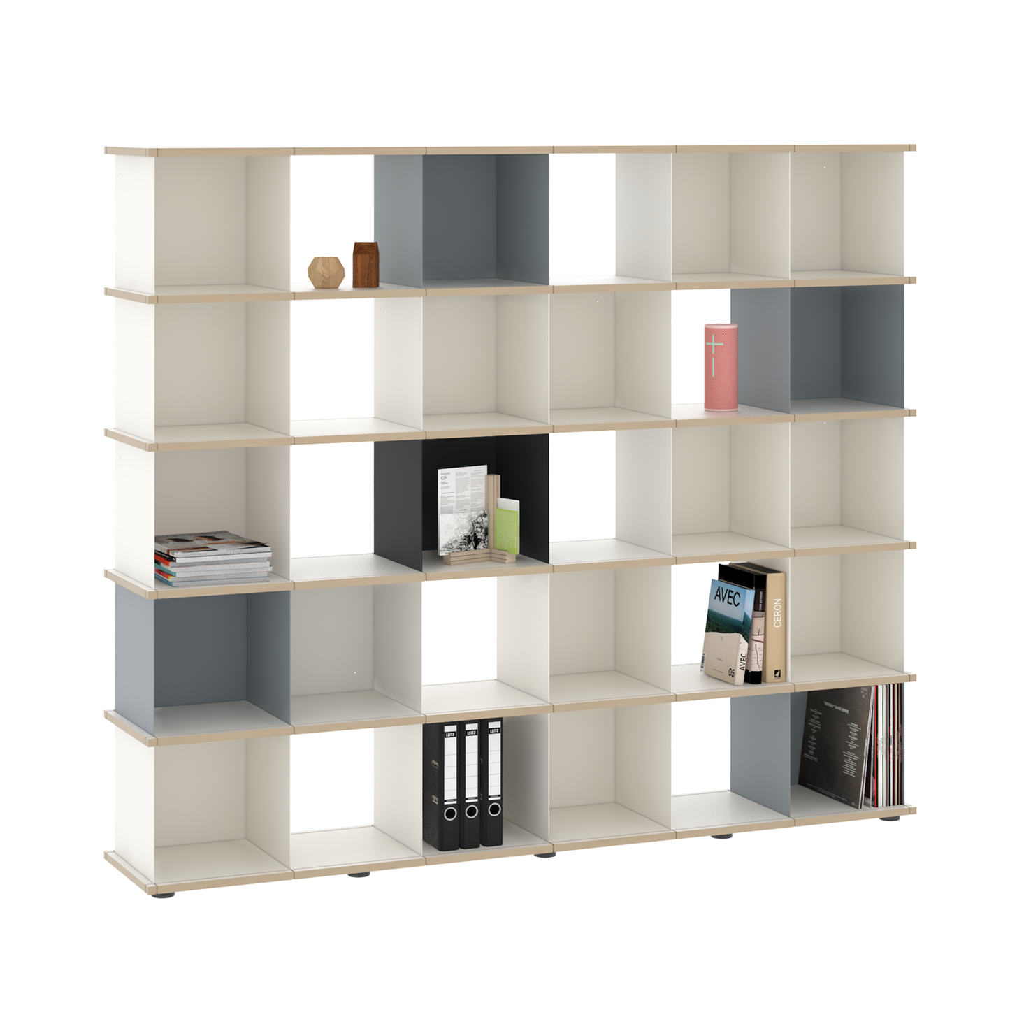 YU SHELF 6er / MDF weiß