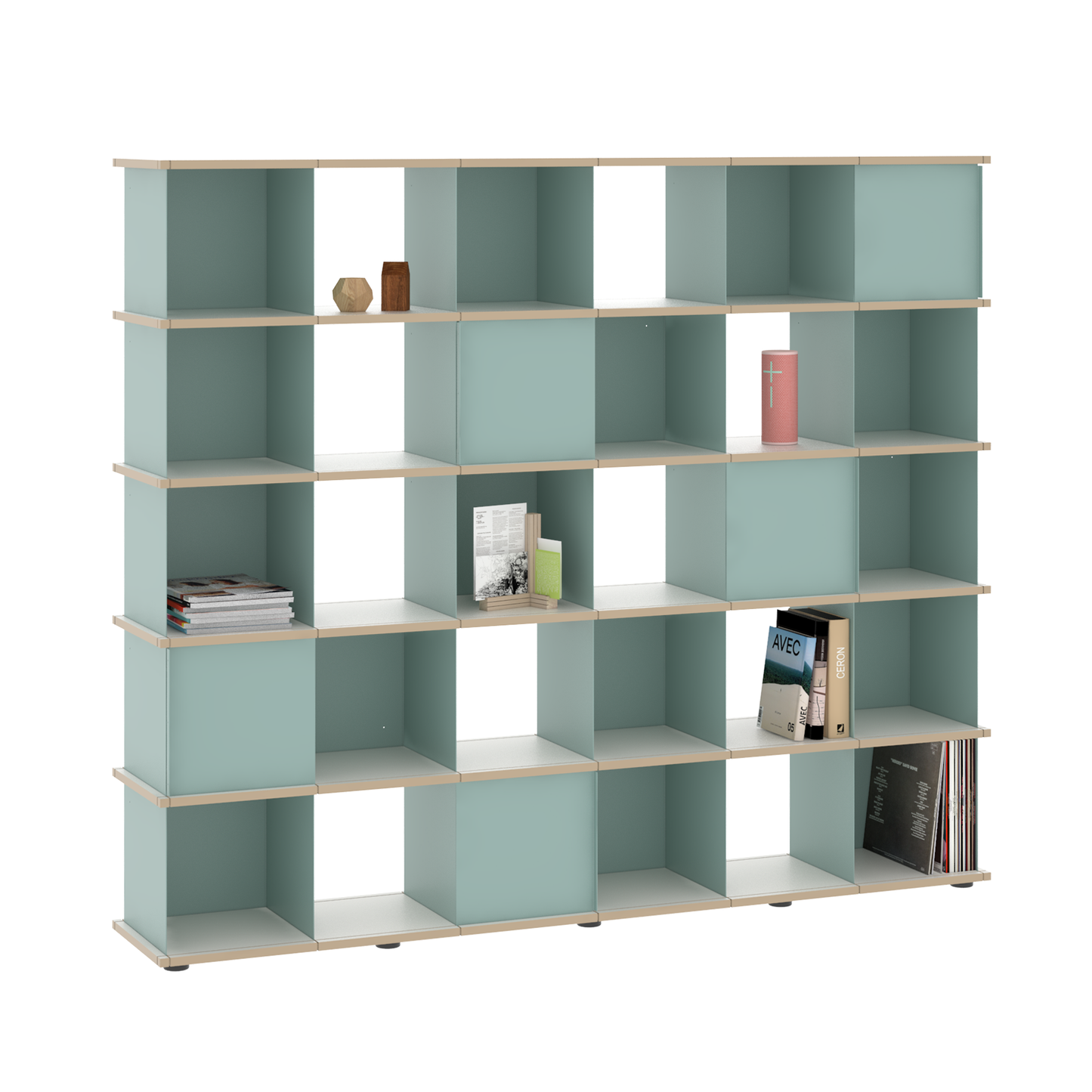 YU SHELF 6er / MDF weiß