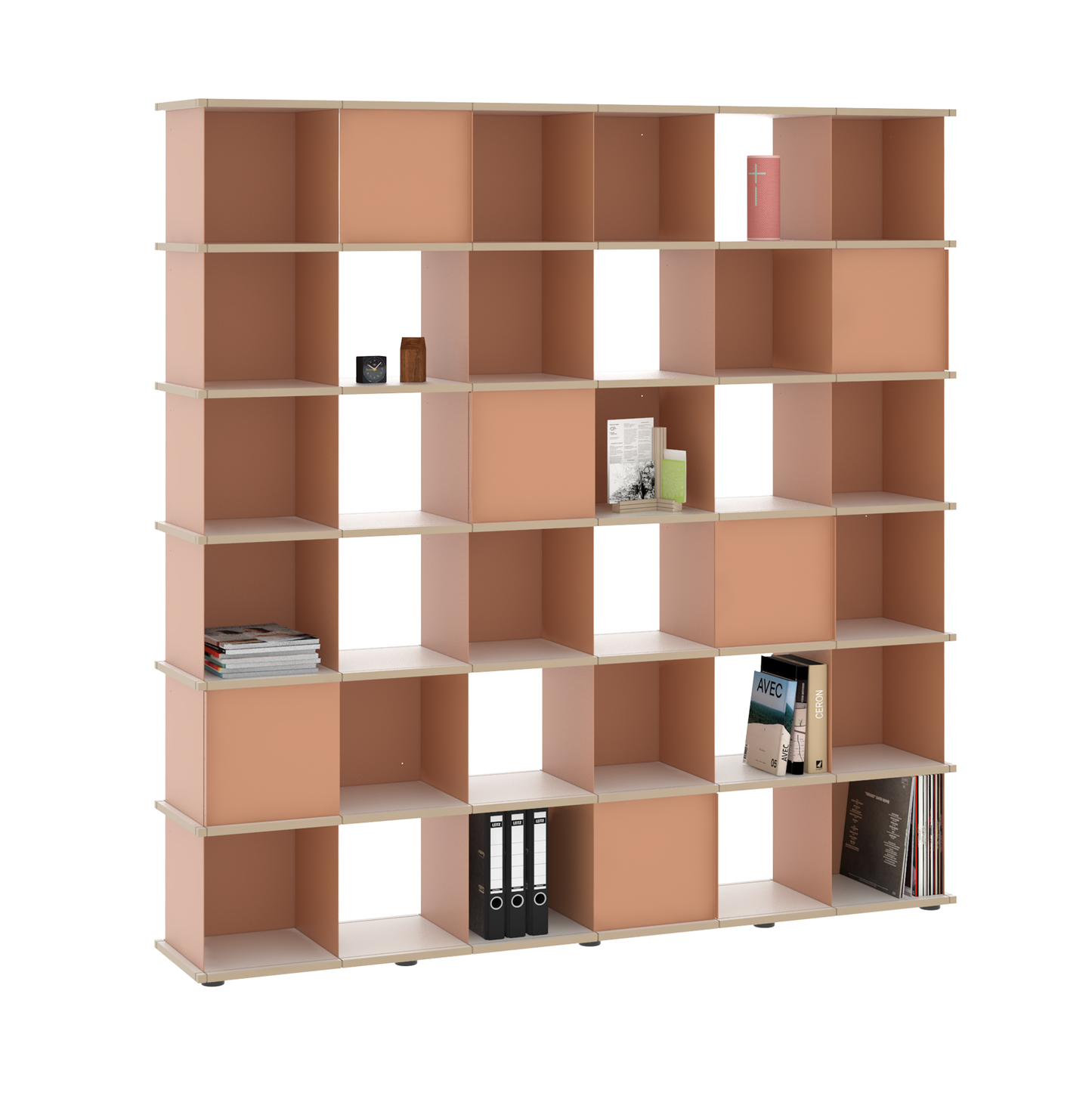 YU SHELF 6er / MDF weiß