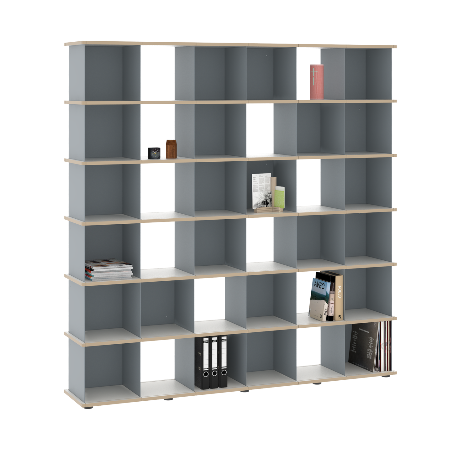 YU SHELF 6er / MDF weiß