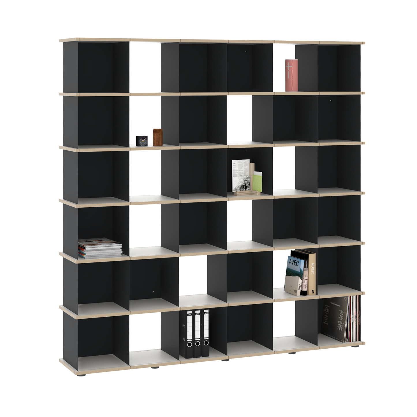 YU SHELF 6er / MDF weiß