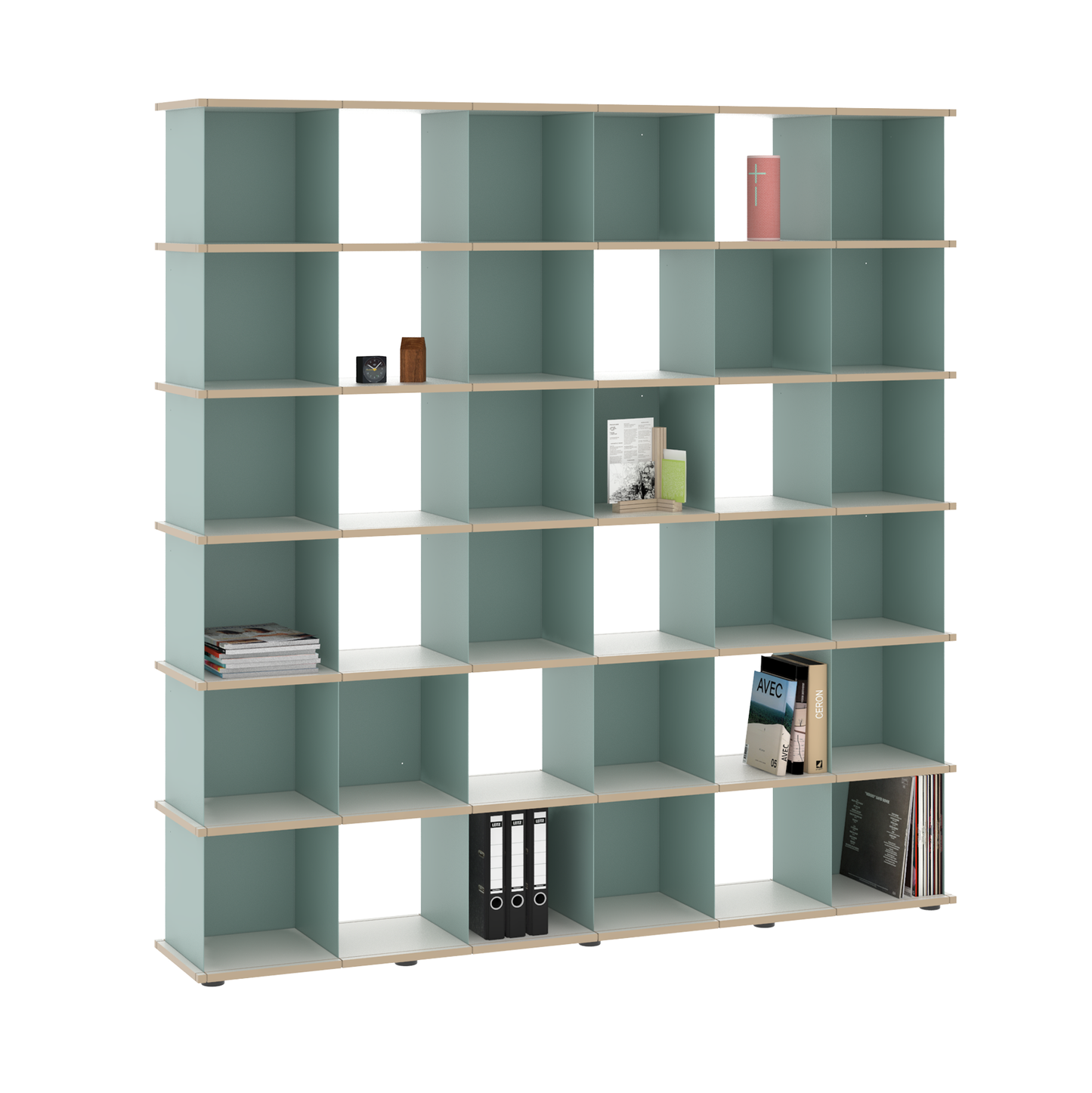 YU SHELF 6er / MDF weiß