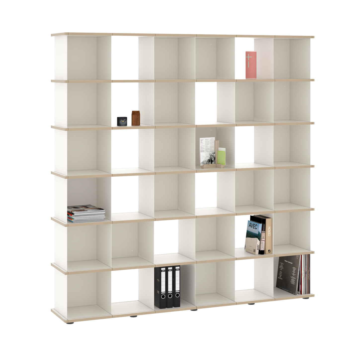 YU SHELF 6er / MDF weiß