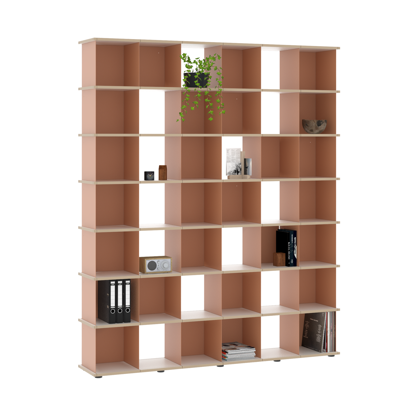 YU SHELF 6er / MDF weiß